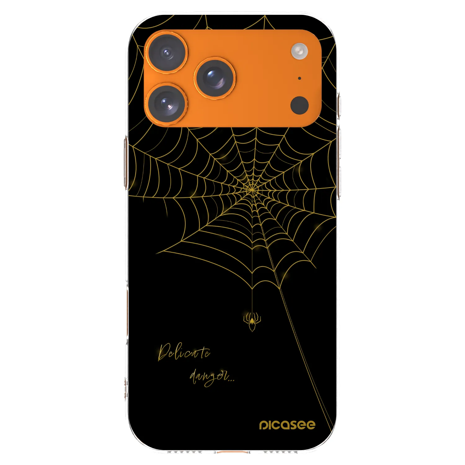 Picasee silikonski prozorni ovitek za Apple iPhone 17 Pro Max - Delicate danger