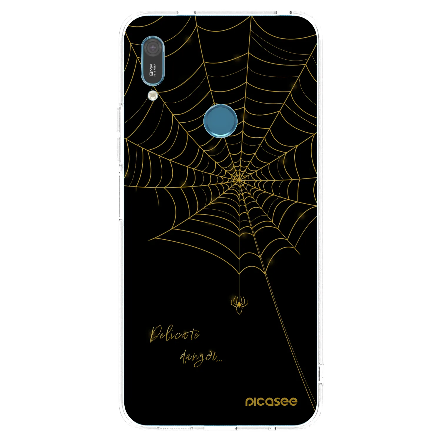 Picasee silikonski prozorni ovitek za Huawei Y6 2019 - Delicate danger