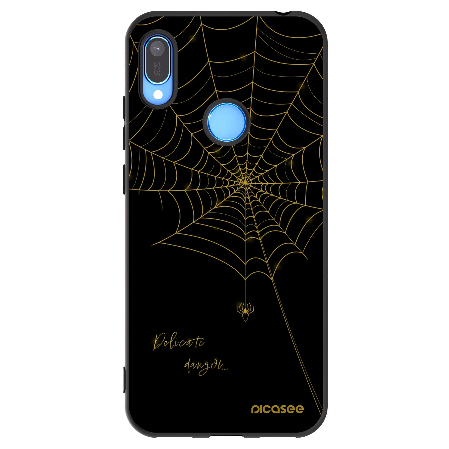 Picasee silikonski črni ovitek za Huawei Y6 2019 - Delicate danger