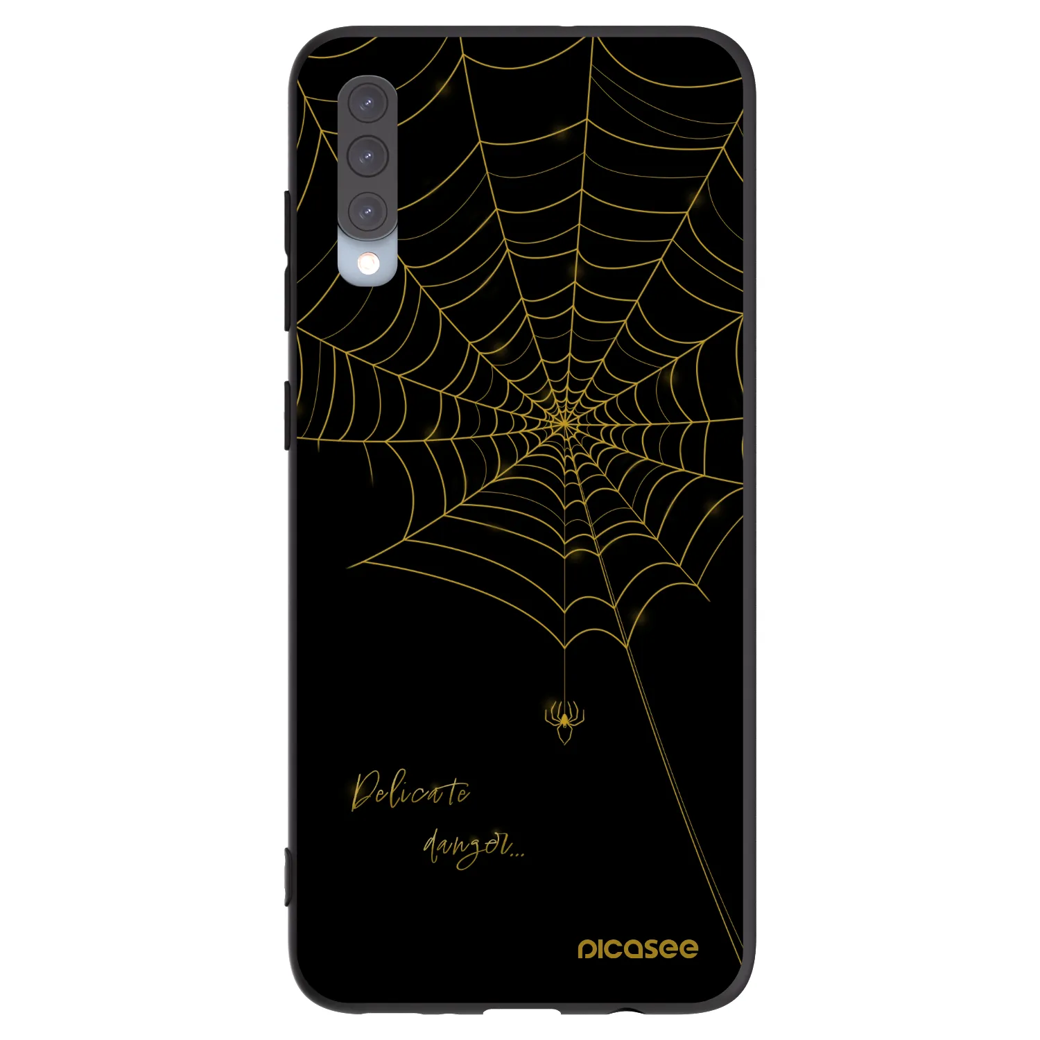 Picasee silikonski črni ovitek za Samsung Galaxy A70 A705F - Delicate danger