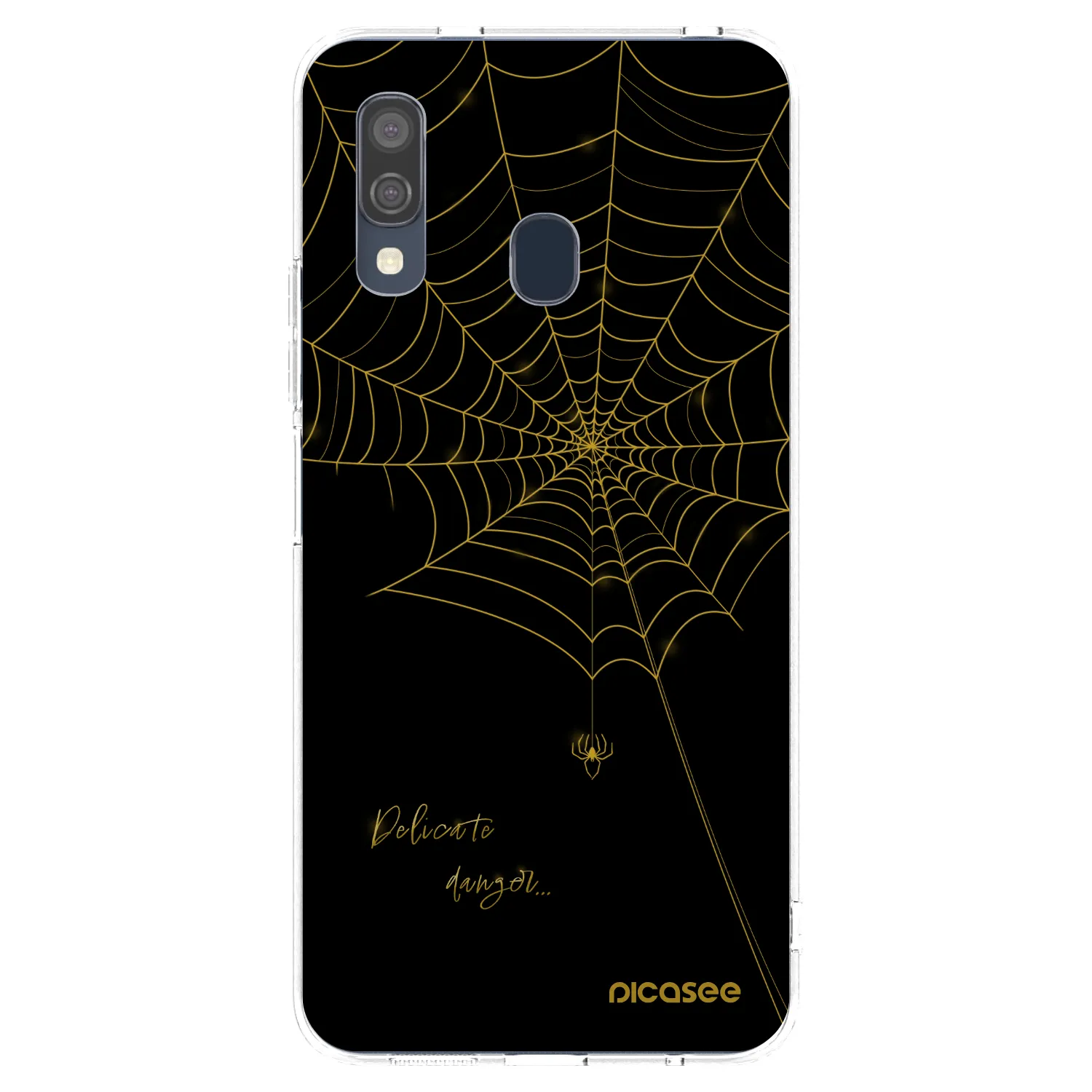 Picasee silikonski prozorni ovitek za Samsung Galaxy A40 A405F - Delicate danger