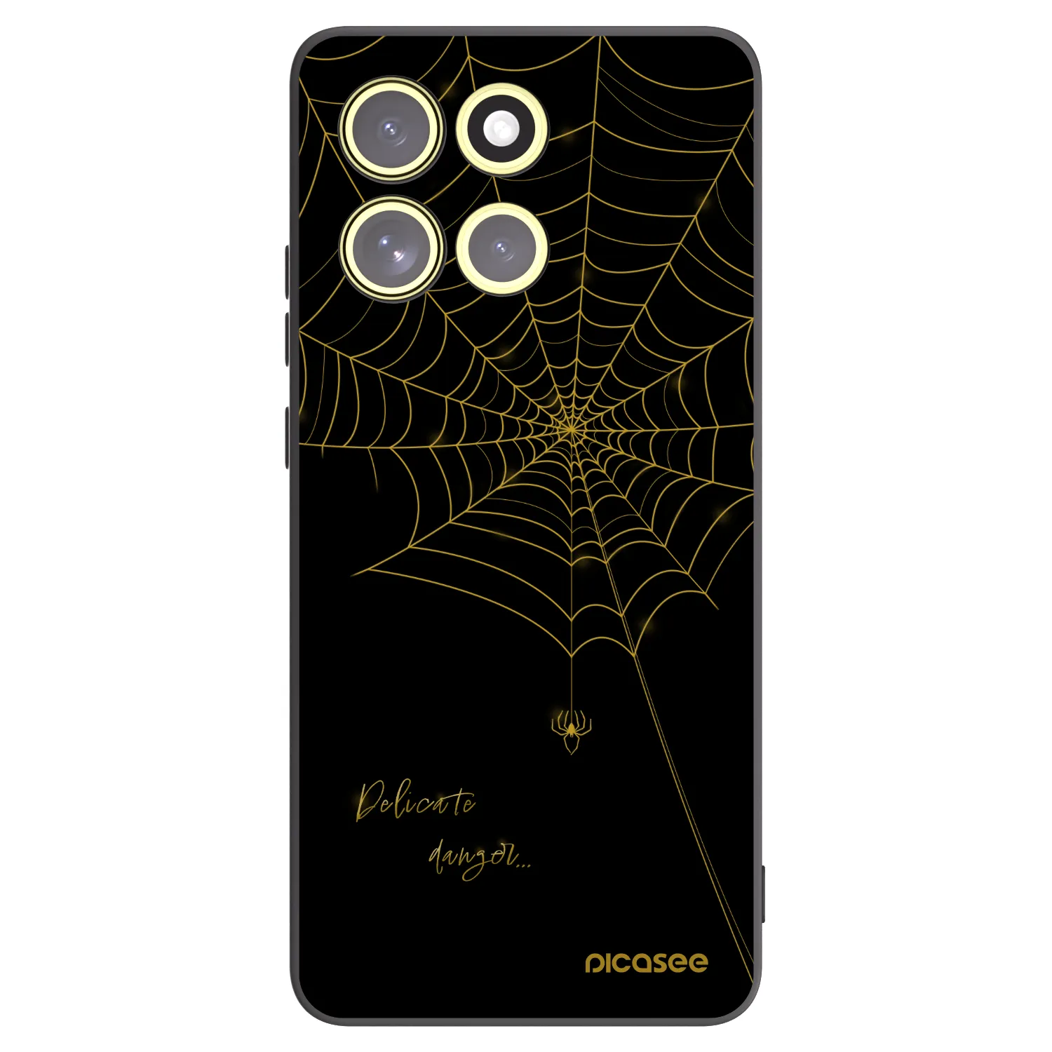 Picasee silikonski črni ovitek za Motorola Moto G86 5G - Delicate danger