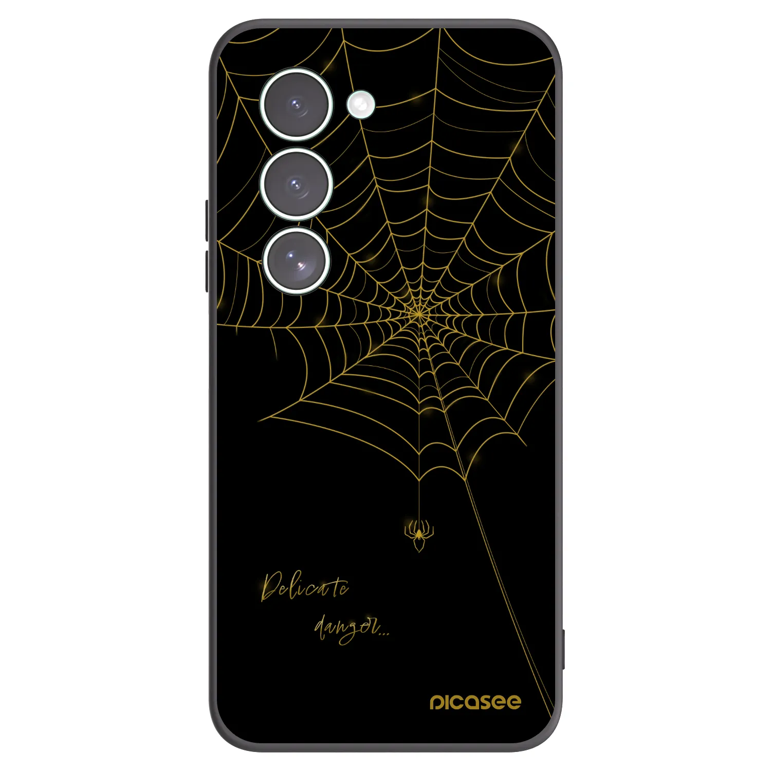 Picasee silikonski črni ovitek za Xiaomi Redmi 15 5G - Delicate danger