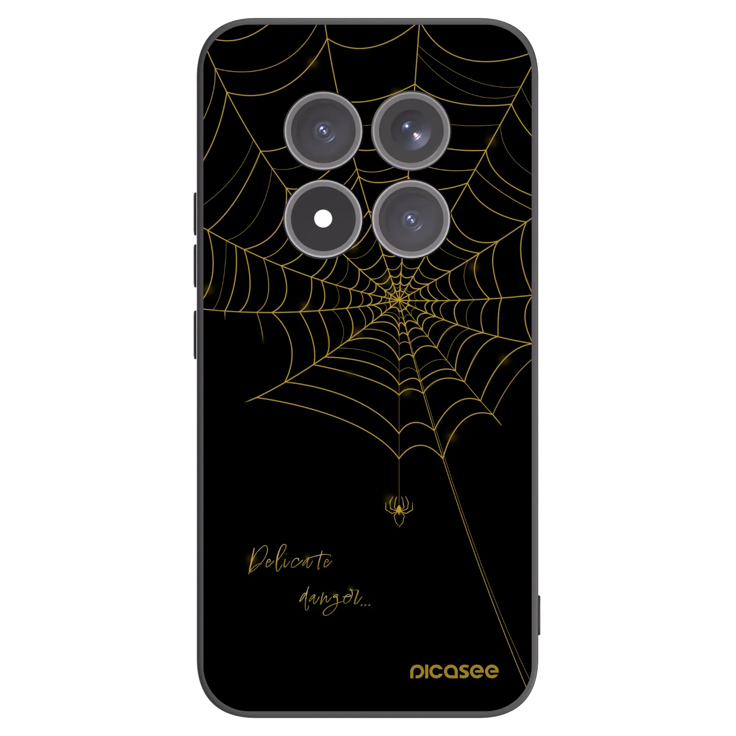 Picasee silikonski črni ovitek za Xiaomi Redmi Note 15 Pro+ - Delicate danger