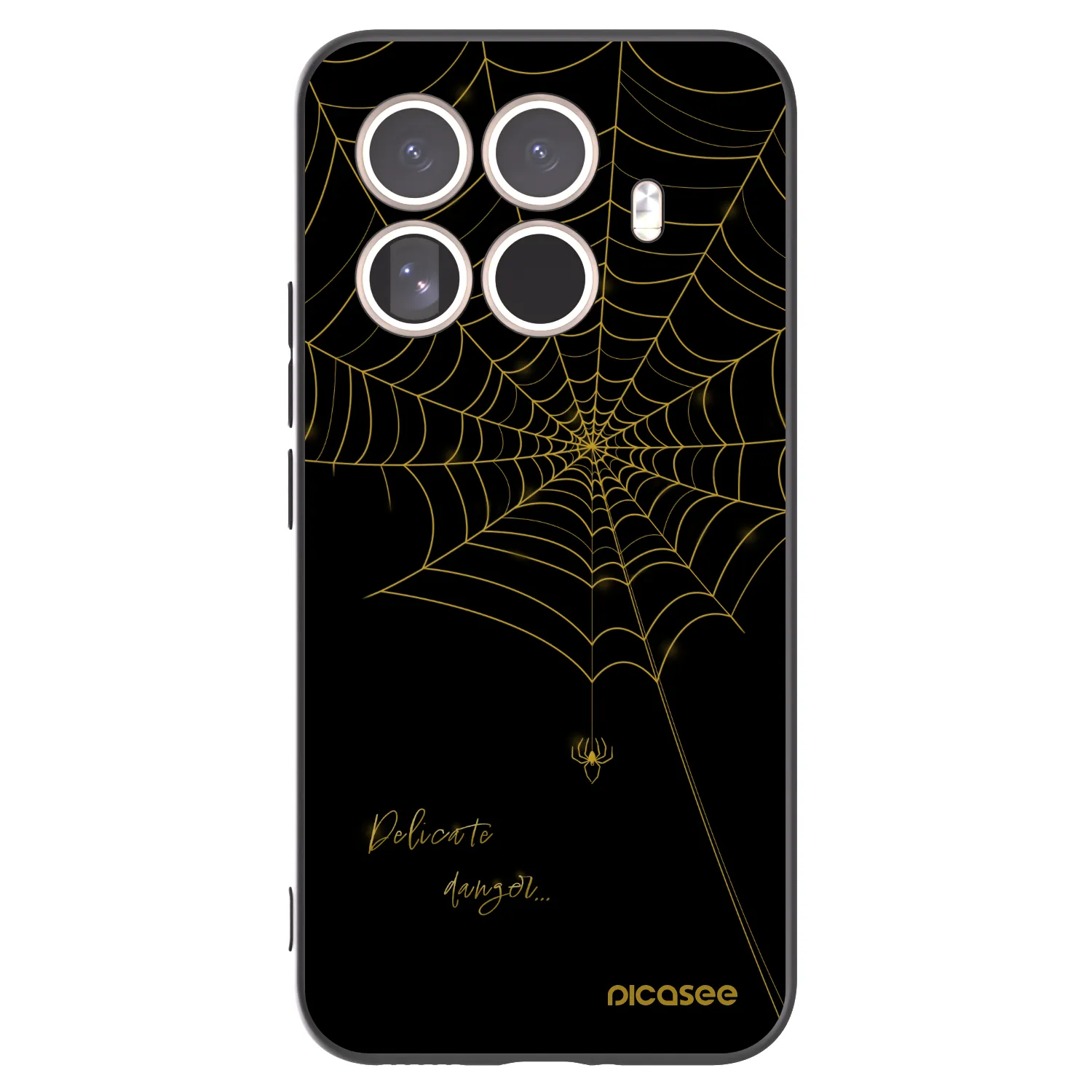 Picasee silikonski črni ovitek za Xiaomi 15T Pro - Delicate danger