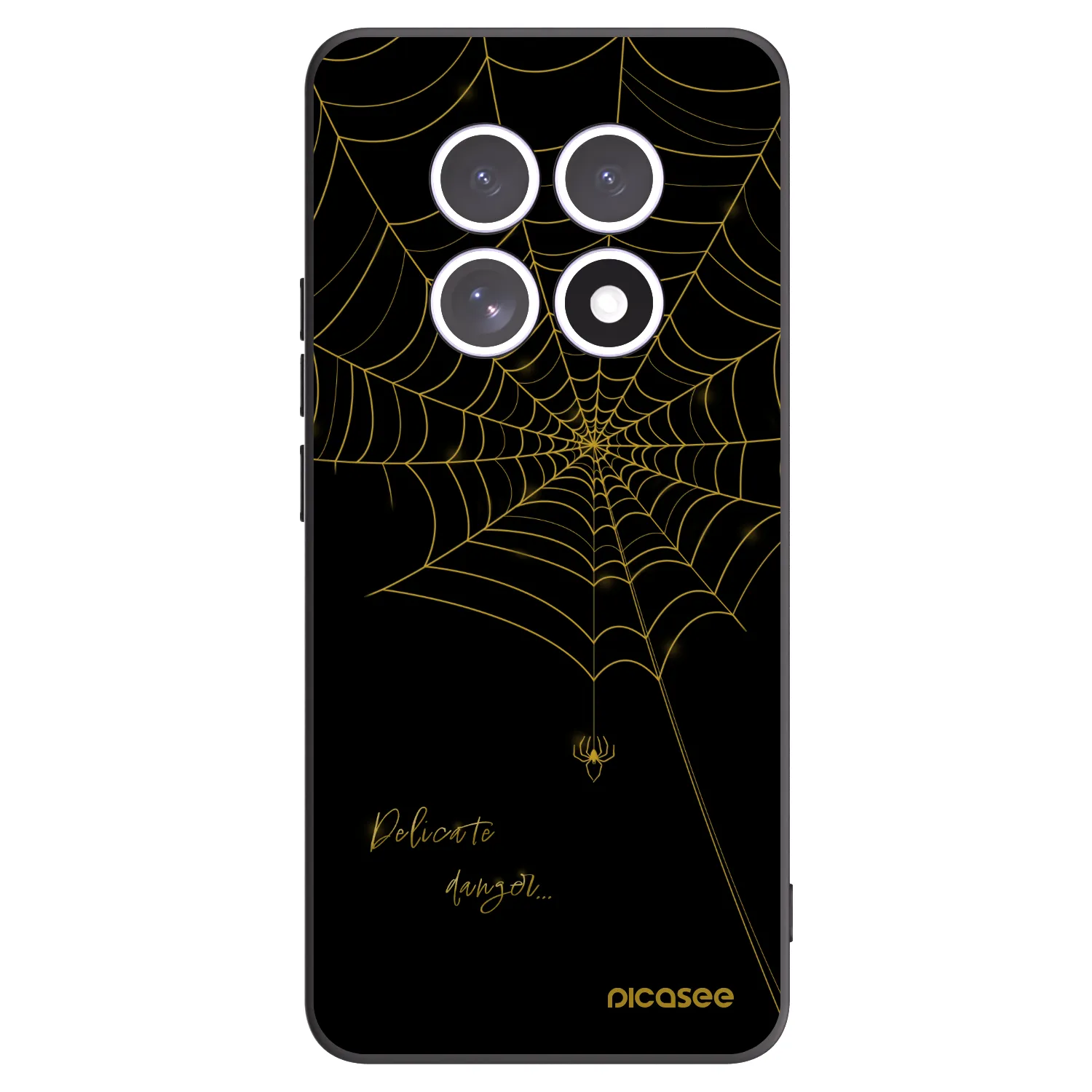Picasee silikonski črni ovitek za Xiaomi Redmi Note 15 4G - Delicate danger
