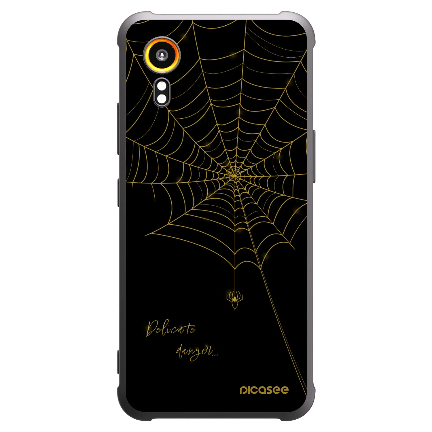 Picasee silikonski črni ovitek za Samsung Galaxy XCover 7 - Delicate danger