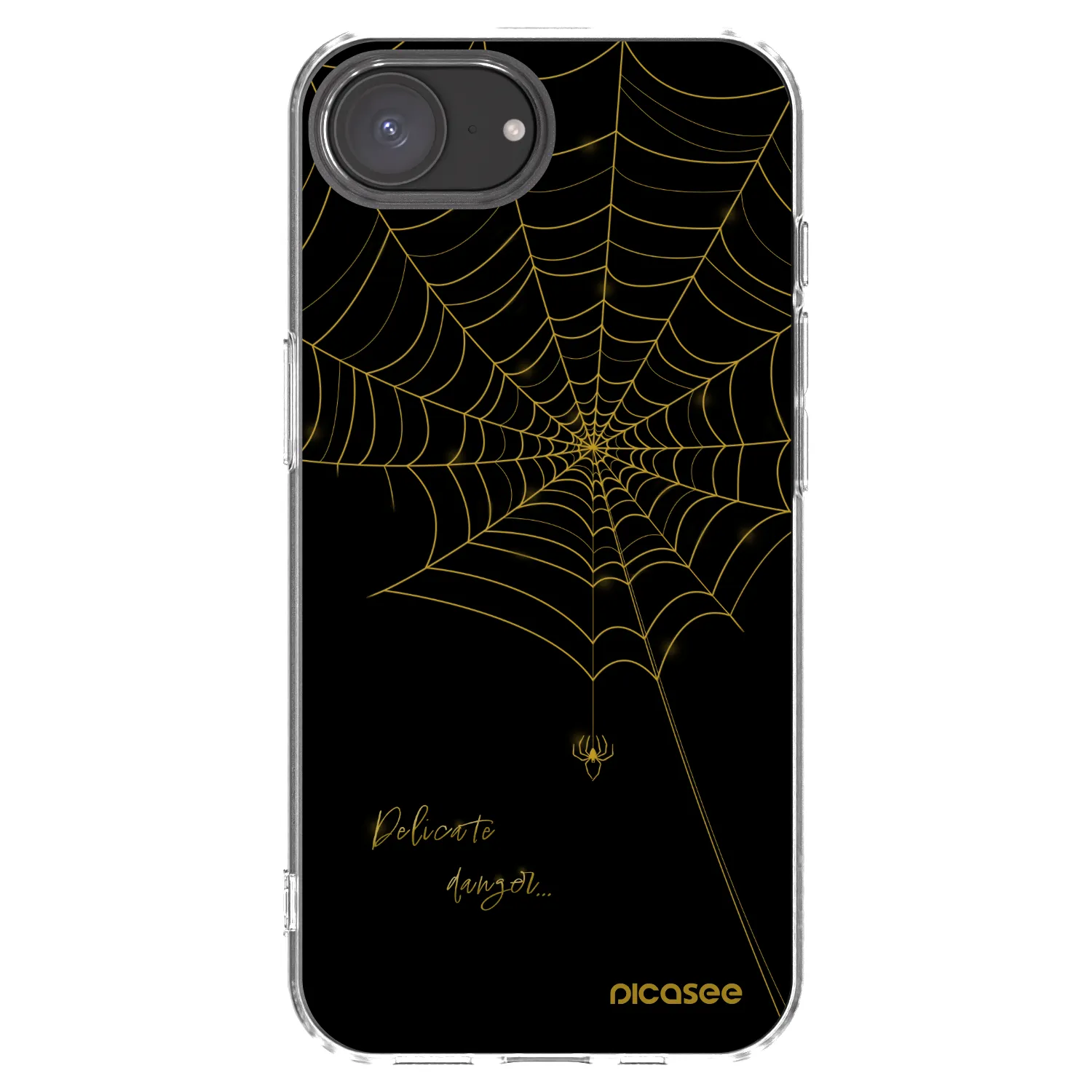 Picasee silikonski prozorni ovitek za Apple iPhone 17e - Delicate danger