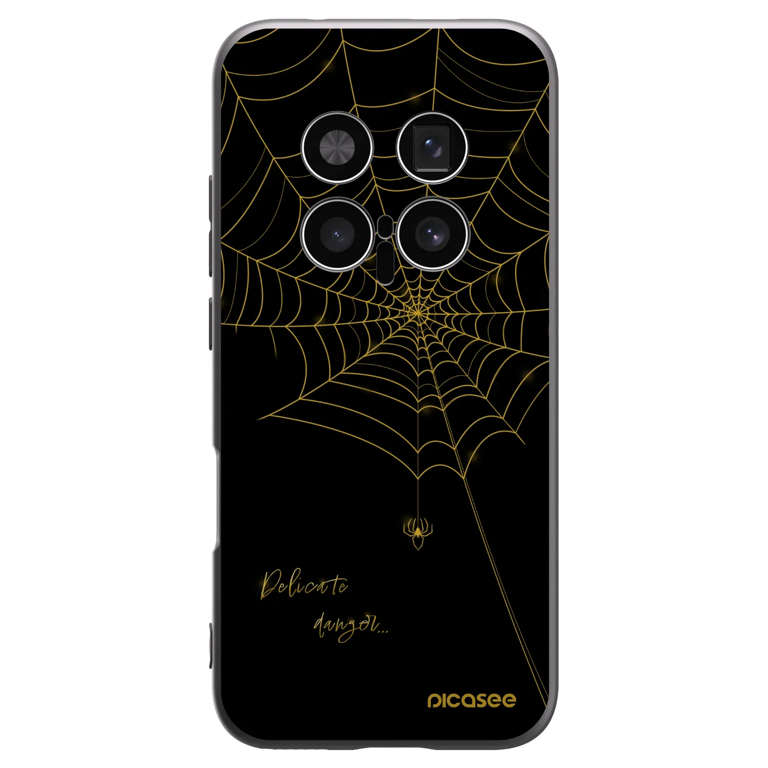 Picasee silikonski črni ovitek za Honor Magic8 Pro 5G - Delicate danger