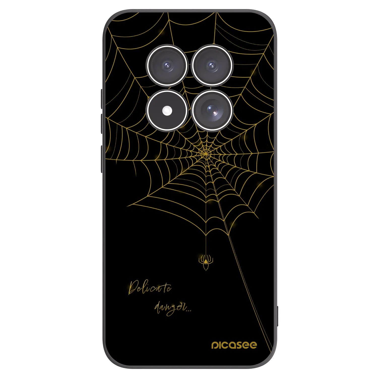 Picasee silikonski črni ovitek za Xiaomi Redmi Note 15 Pro 5G - Delicate danger