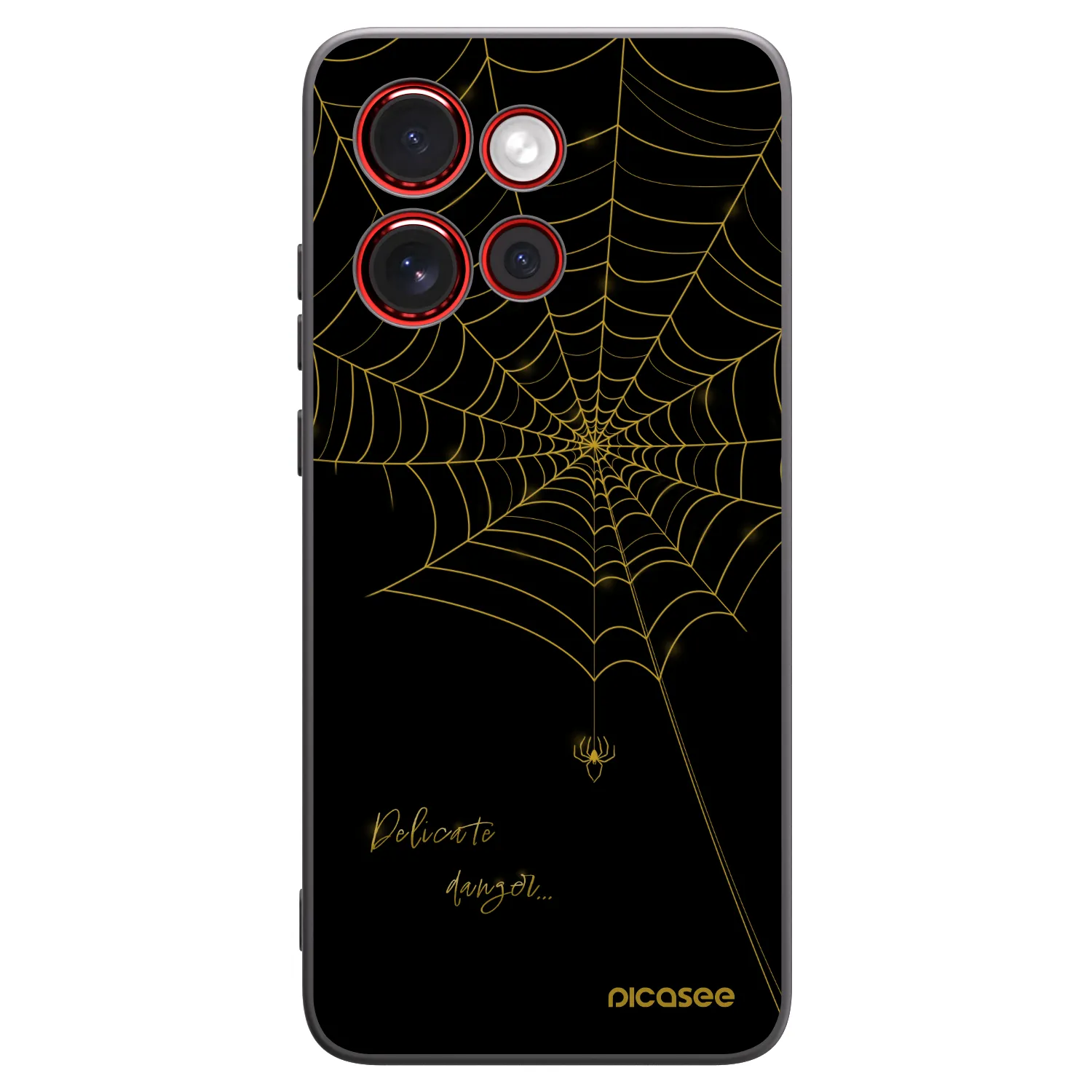 Picasee silikonski črni ovitek za Motorola Edge 60 Neo 5G - Delicate danger