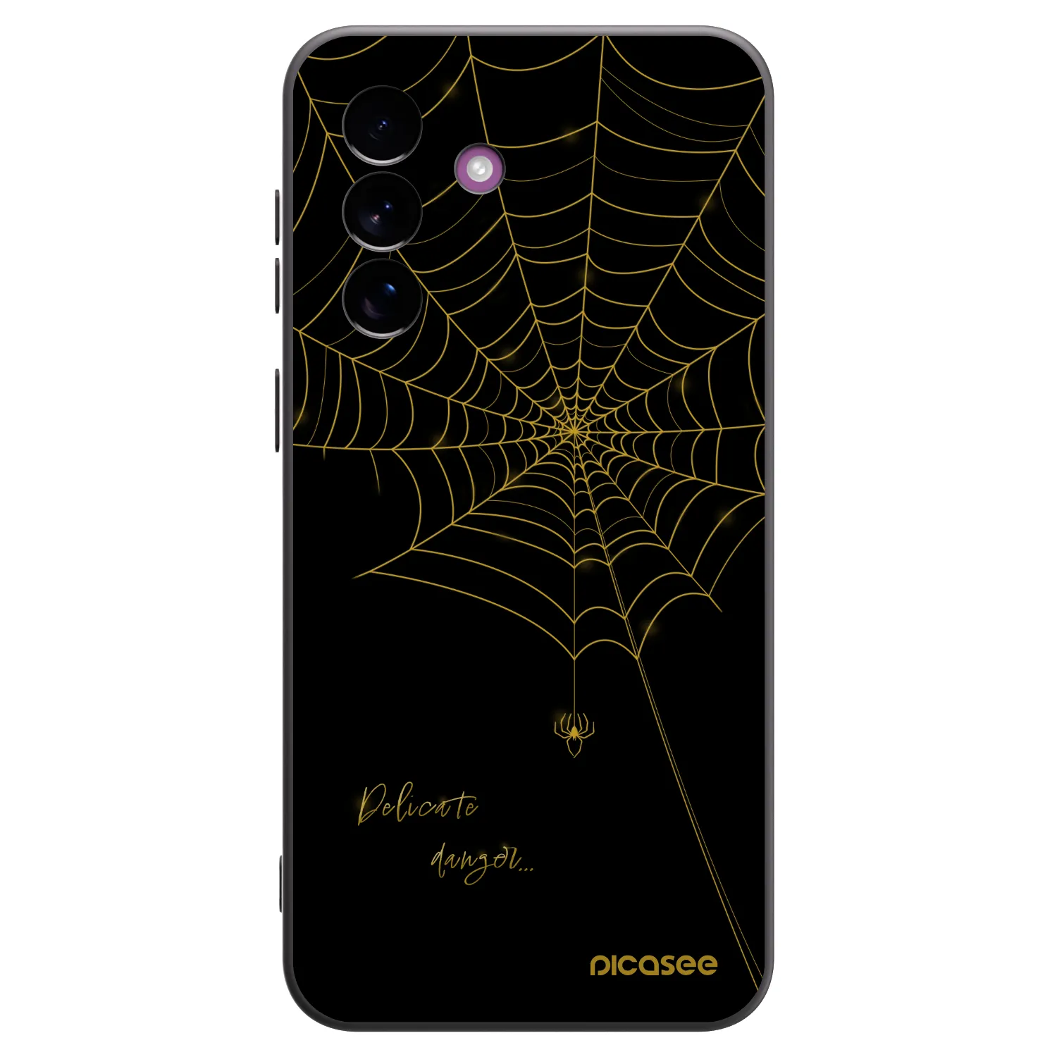 Picasee silikonski črni ovitek za Samsung Galaxy A37 - Delicate danger