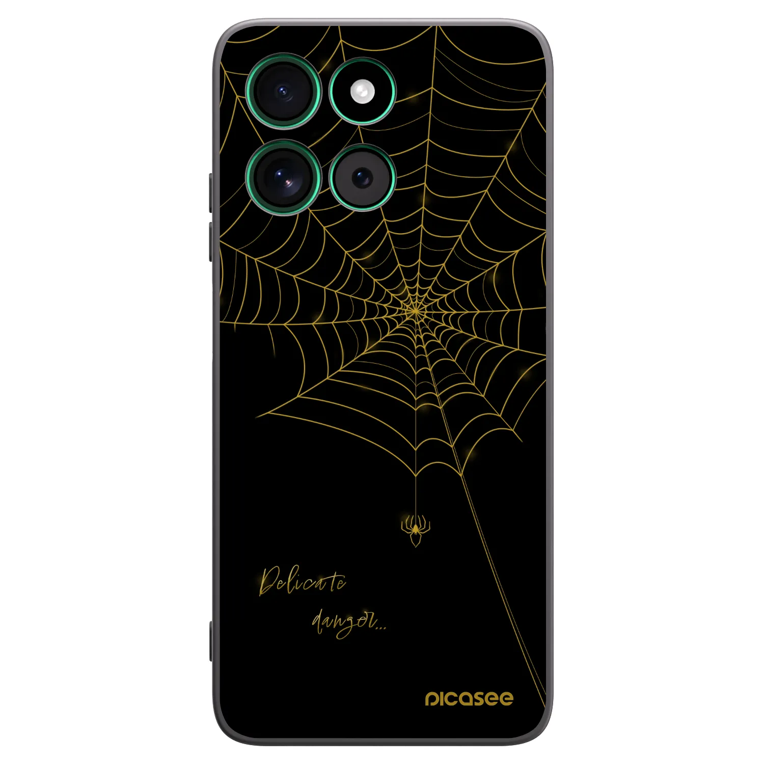 Picasee silikonski črni ovitek za Motorola Moto G57 Power - Delicate danger