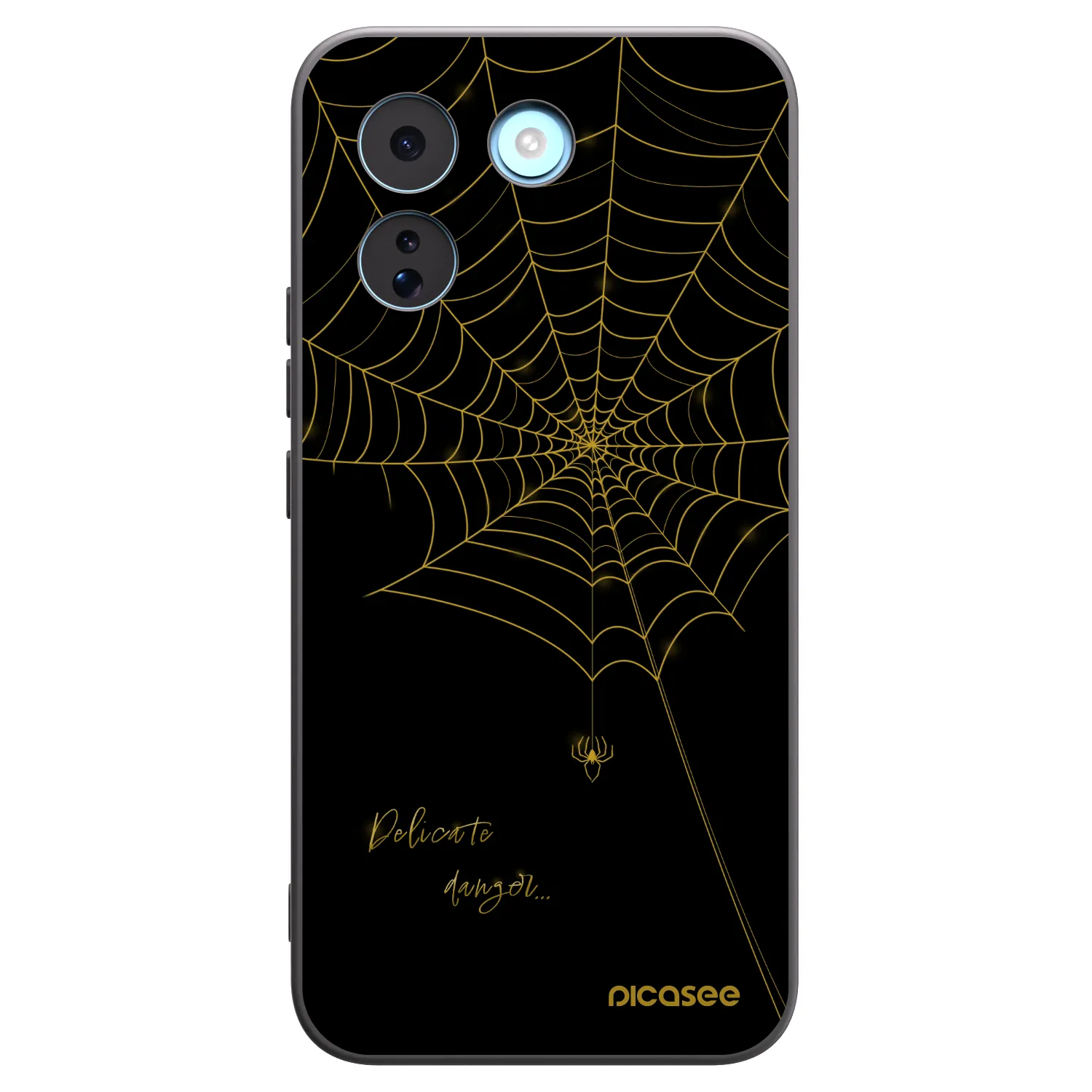Picasee silikonski črni ovitek za Xiaomi Redmi Note 17 Pro MAX 5G - Delicate danger