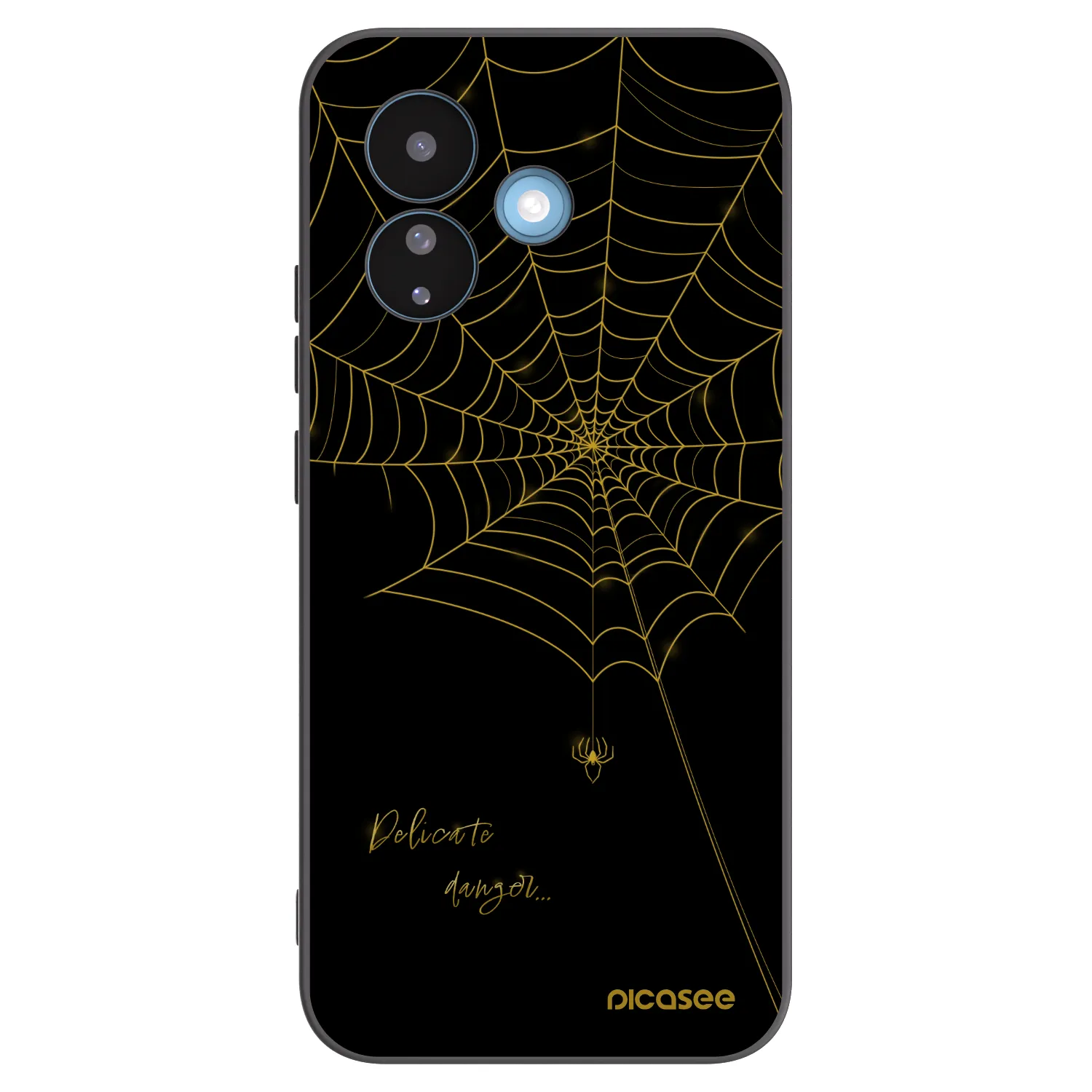 Picasee silikonski črni ovitek za Xiaomi Redmi Note 17 Pro 5G - Delicate danger