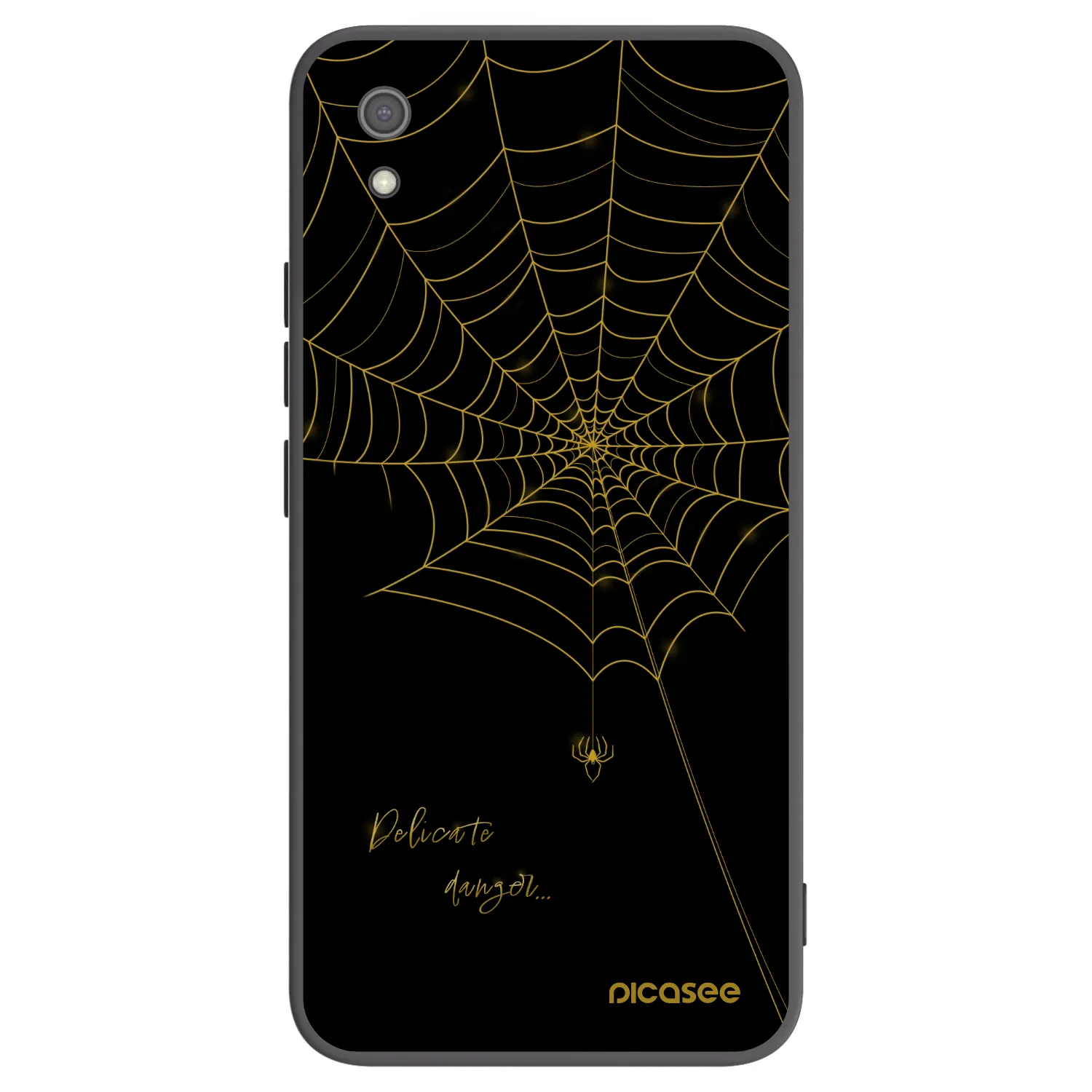 Picasee silikonski črni ovitek za Xiaomi Redmi 7A - Delicate danger