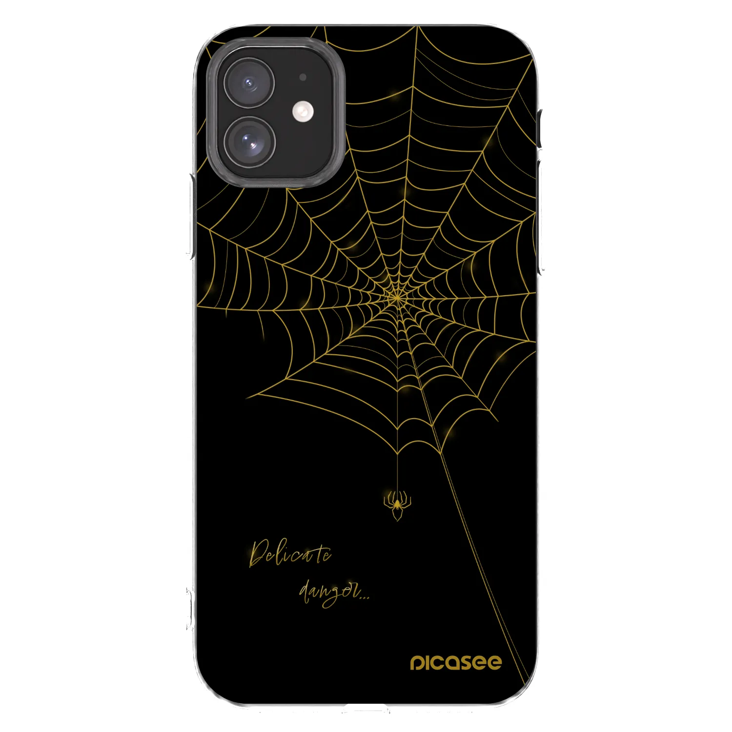 Picasee silikonski prozorni ovitek za Apple iPhone 11 - Delicate danger