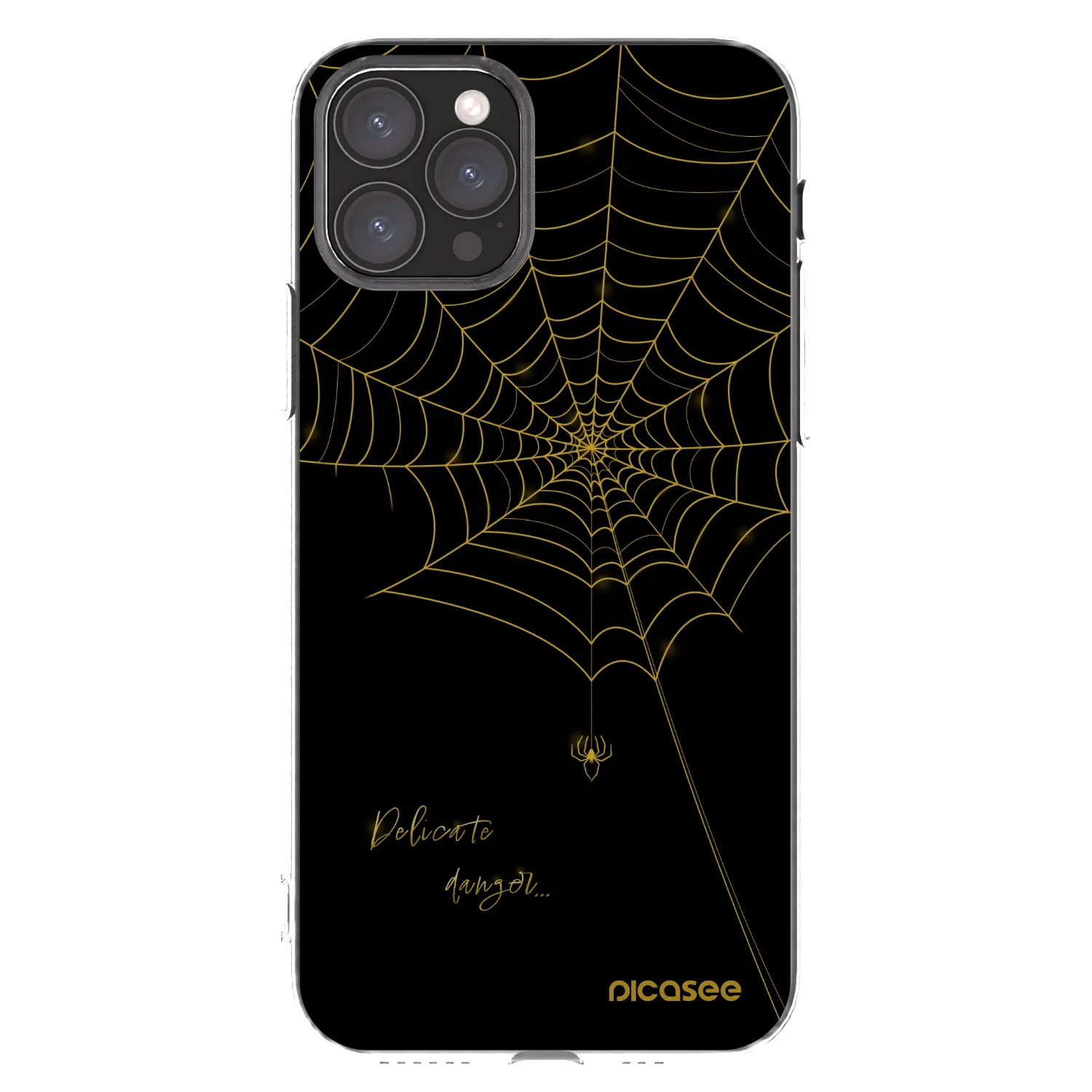Picasee silikonski prozorni ovitek za Apple iPhone 11 Pro - Delicate danger