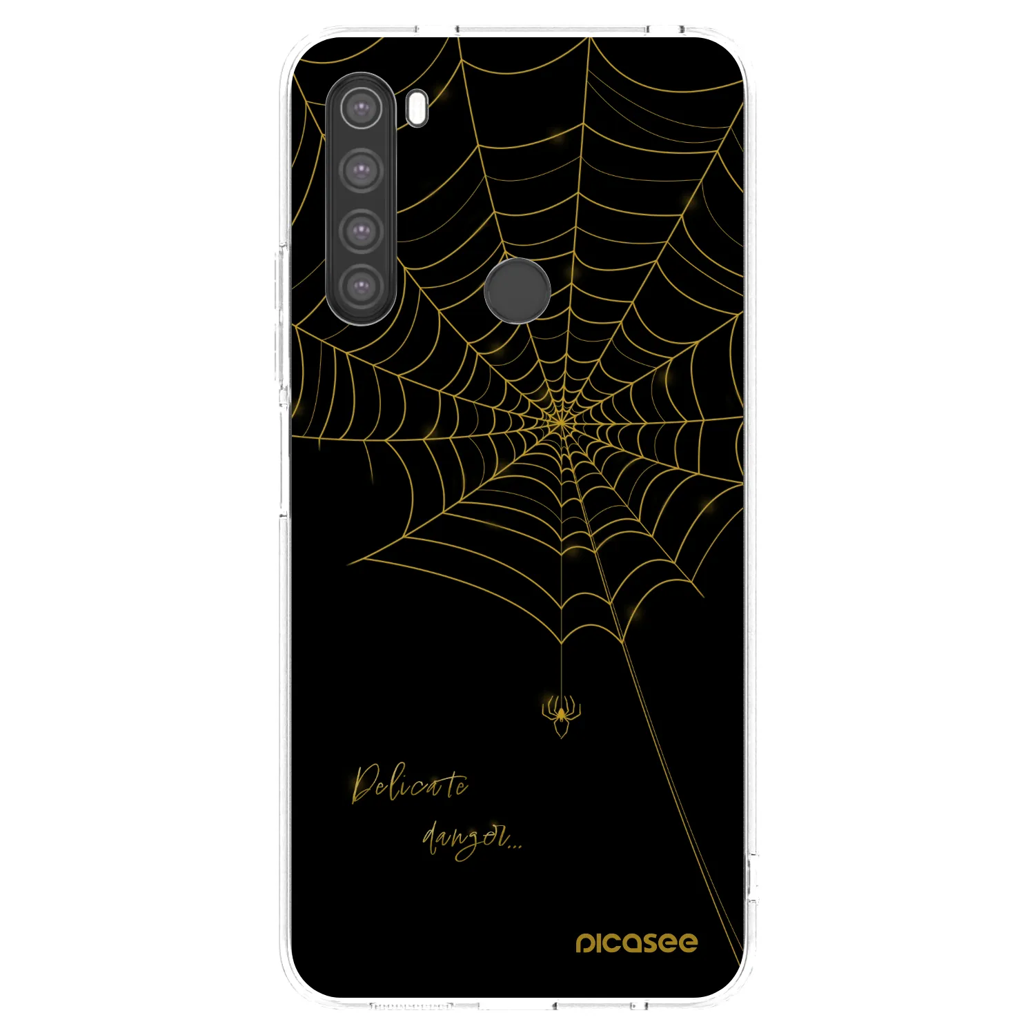Picasee silikonski prozorni ovitek za Xiaomi Redmi Note 8 - Delicate danger