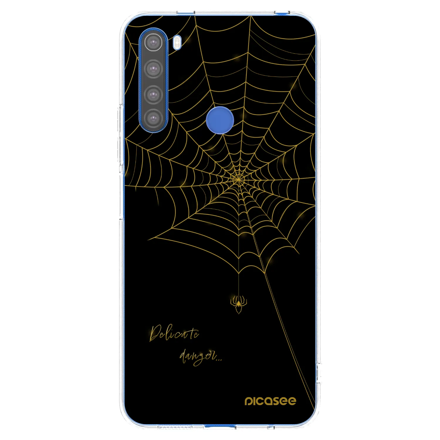 Picasee silikonski prozorni ovitek za Xiaomi Redmi Note 8T - Delicate danger