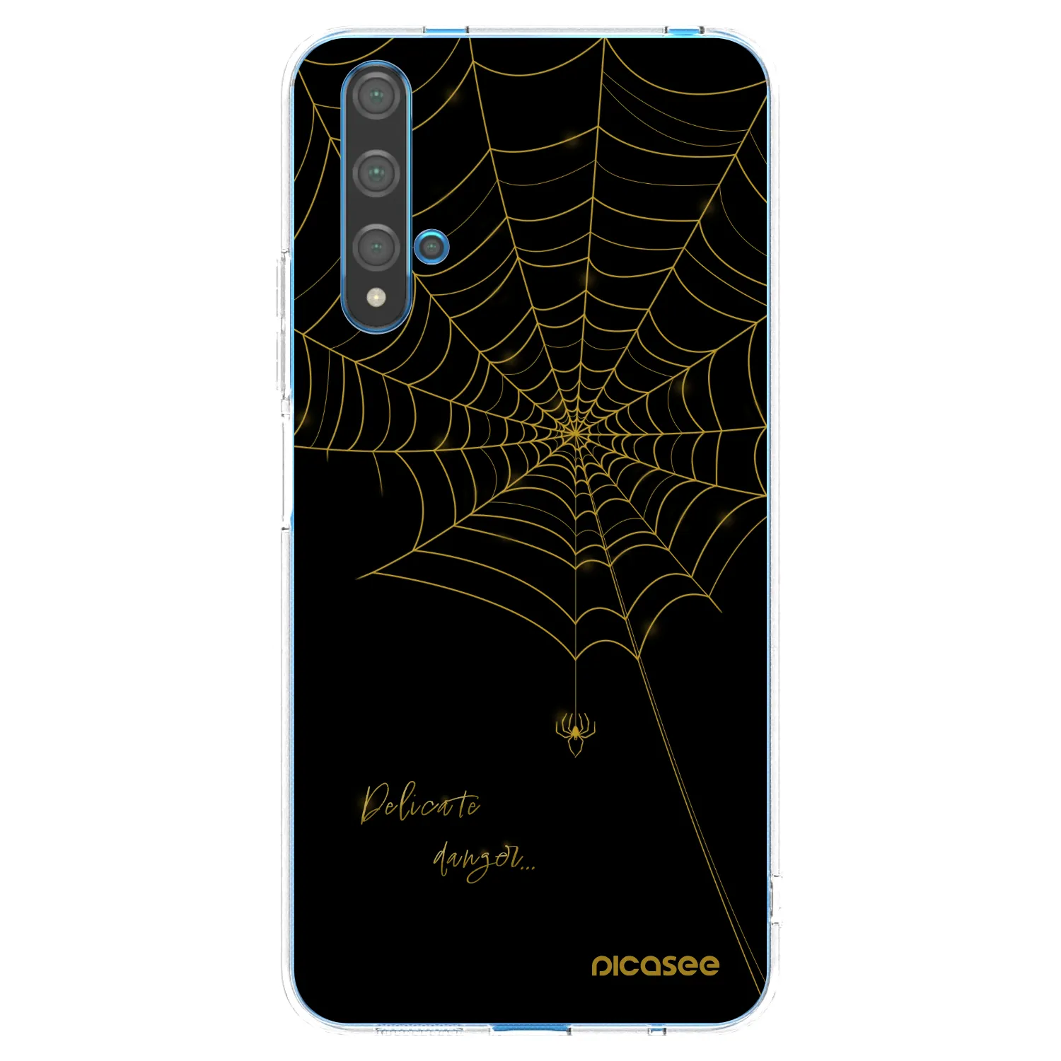 Picasee silikonski prozorni ovitek za Huawei Nova 5T - Delicate danger