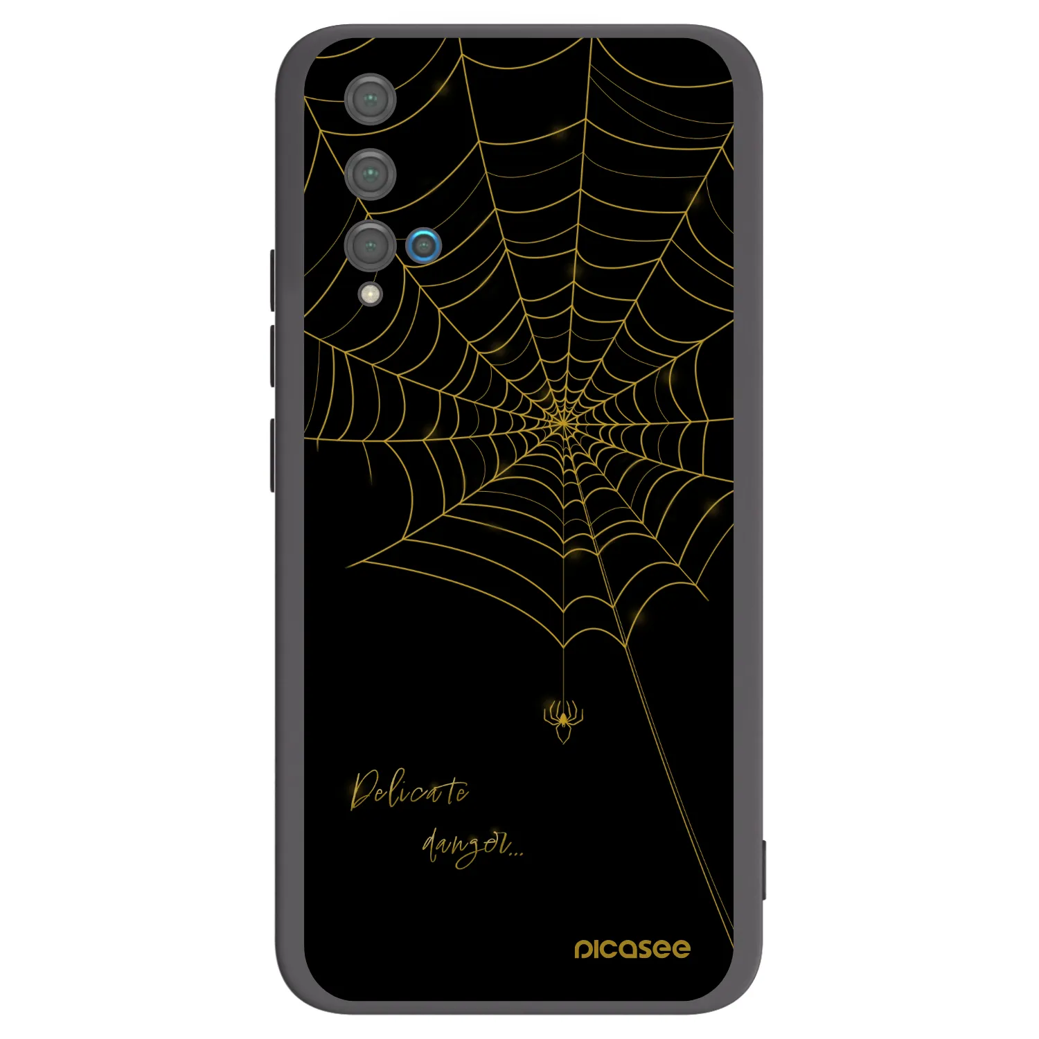 Picasee silikonski črni ovitek za Huawei Nova 5T - Delicate danger