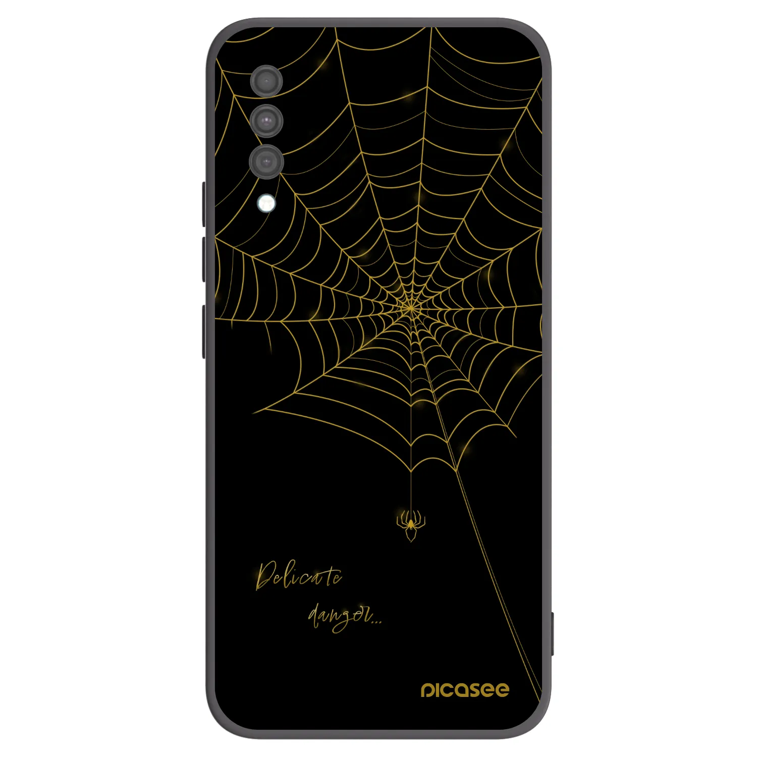 Picasee silikonski črni ovitek za Samsung Galaxy A30s A307F - Delicate danger