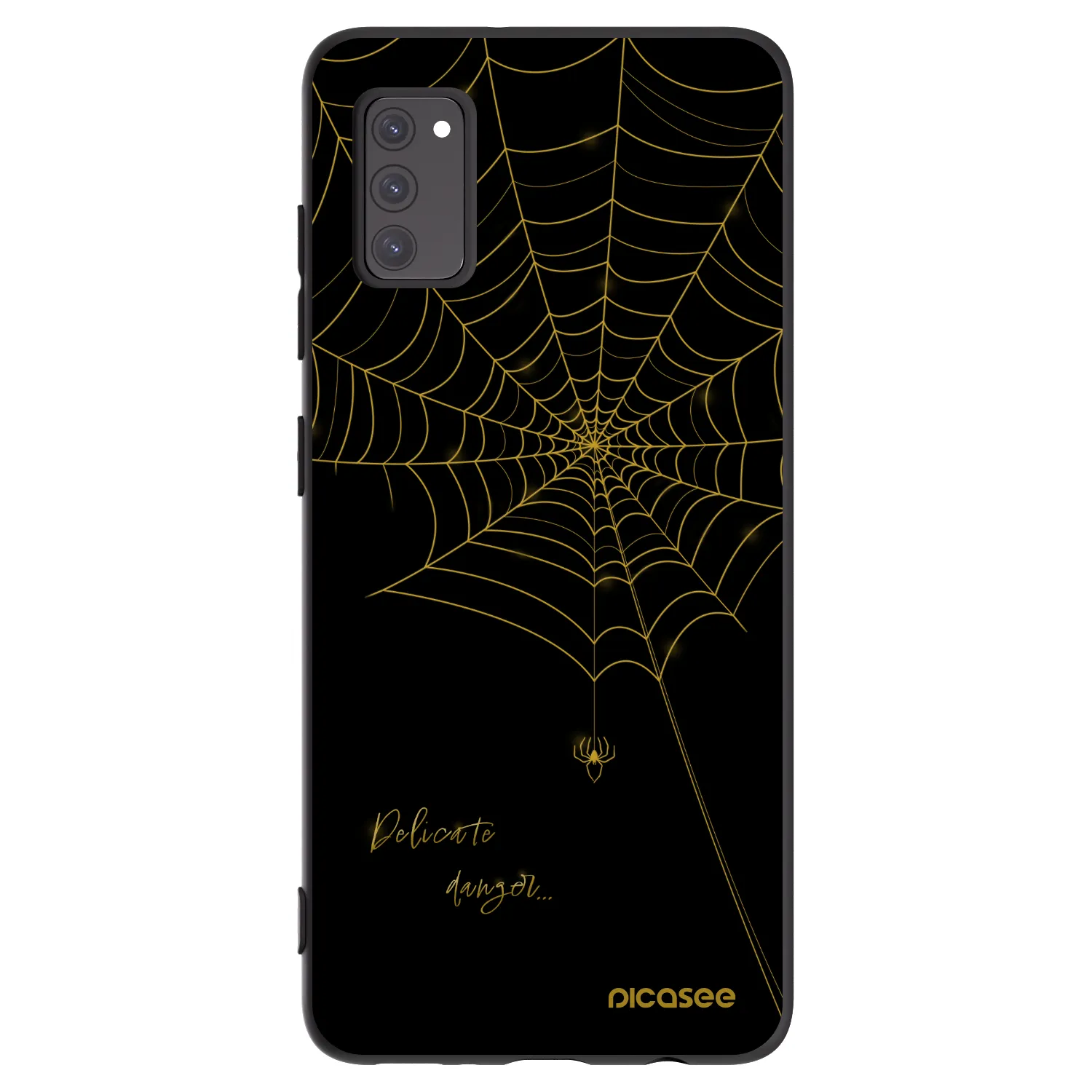 Picasee silikonski črni ovitek za Samsung Galaxy A41 A415F - Delicate danger