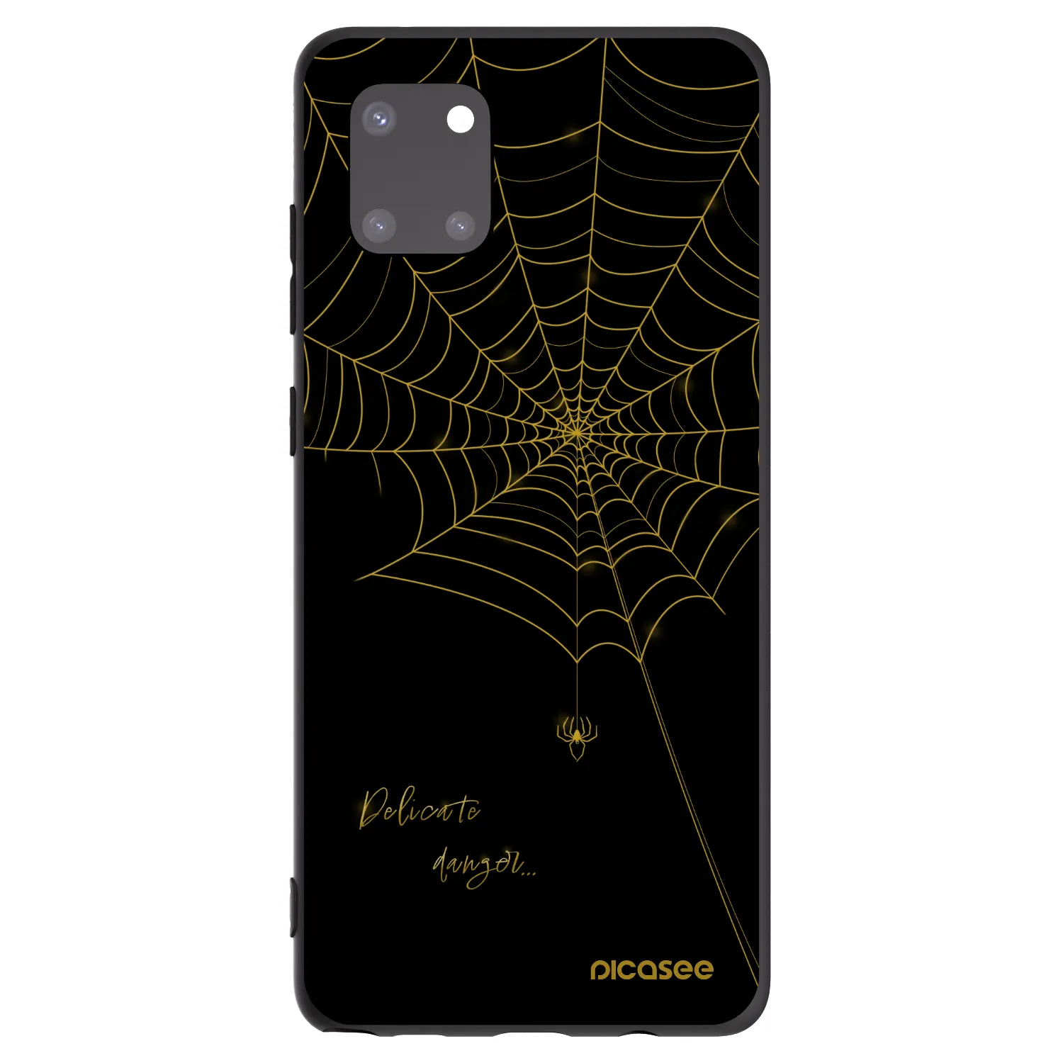 Picasee silikonski črni ovitek za Samsung Galaxy Note 10 Lite N770F - Delicate danger