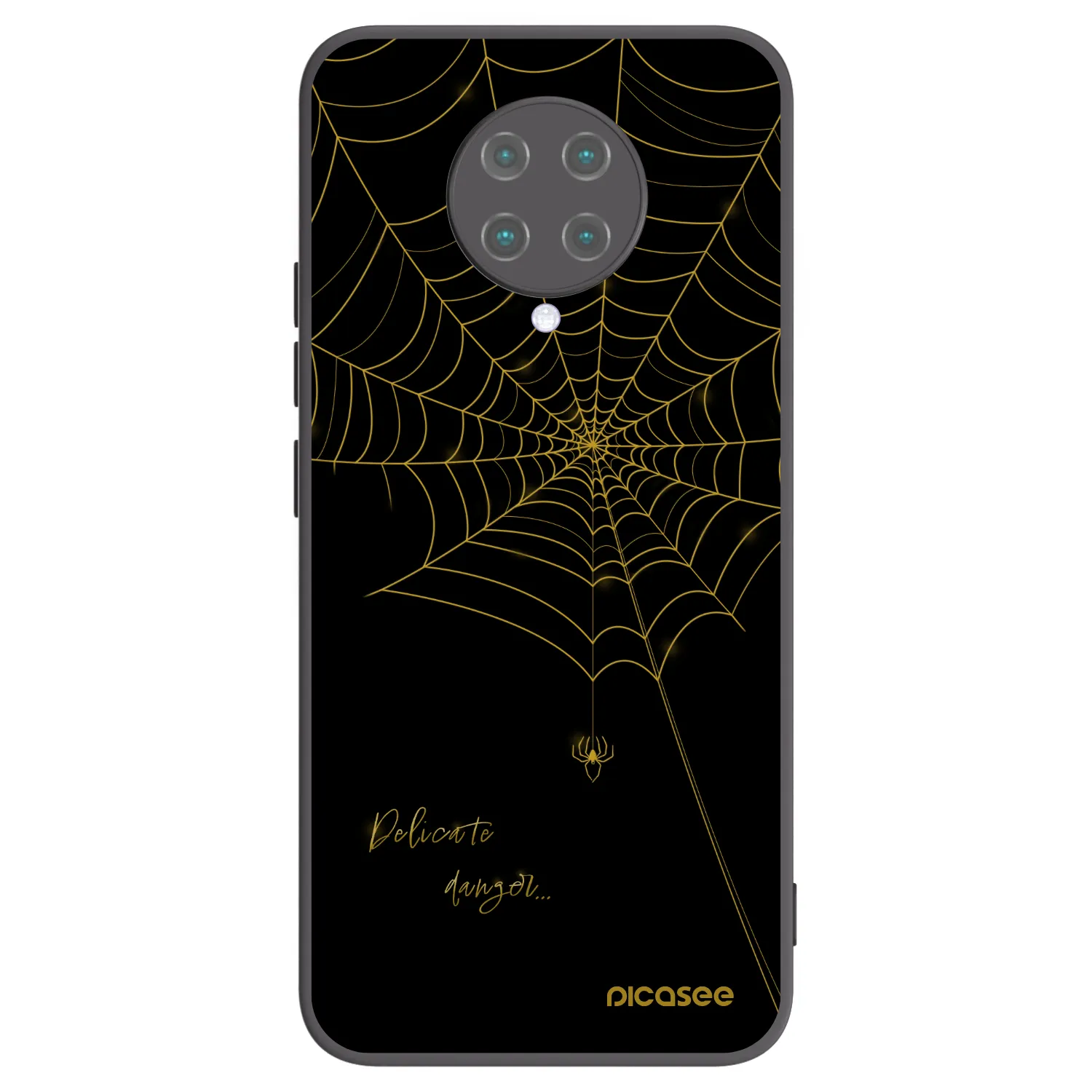 Picasee silikonski črni ovitek za Xiaomi Poco F2 Pro - Delicate danger