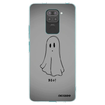 Picasee silikonski črni ovitek za Xiaomi Redmi Note 9 - Ghost