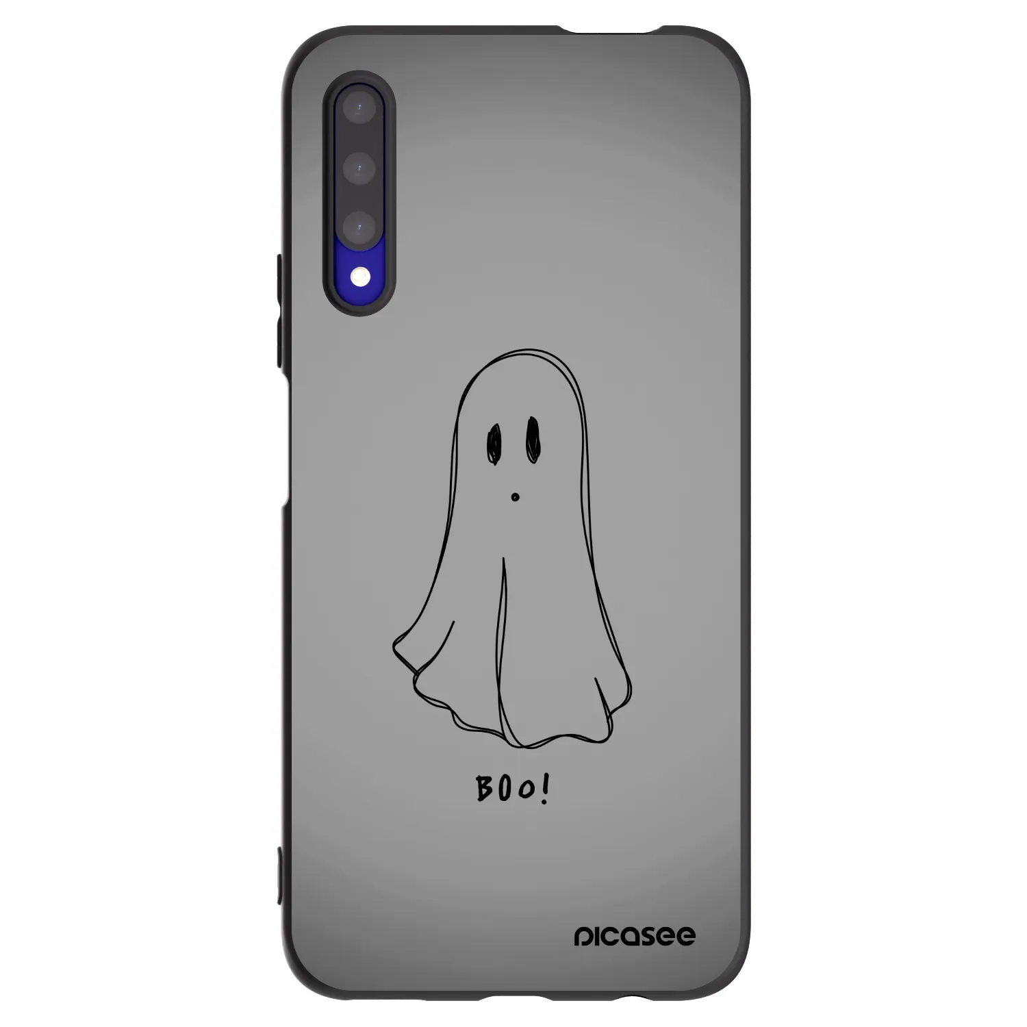 Picasee silikonski črni ovitek za Honor 9X Pro - Ghost