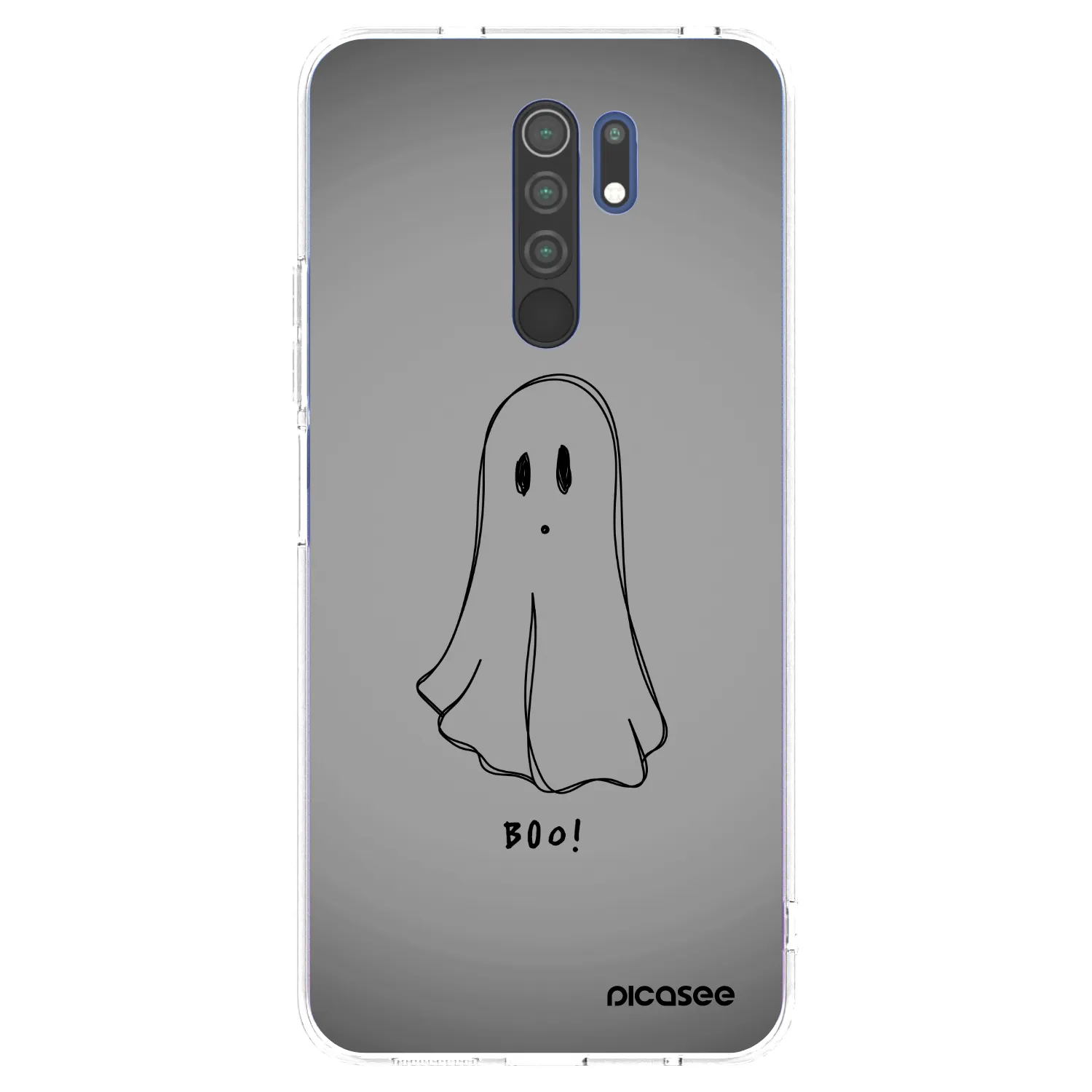 Picasee silikonski prozorni ovitek za Xiaomi Redmi 9 - Ghost