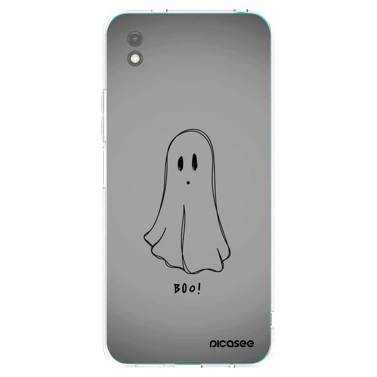 Picasee silikonski črni ovitek za Xiaomi Redmi 9A - Ghost