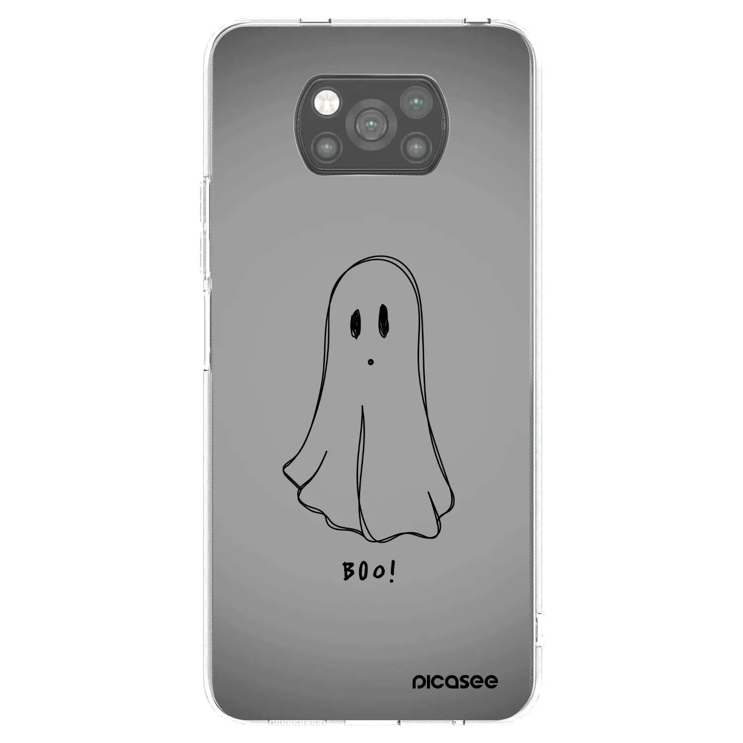 Picasee silikonski črni ovitek za Xiaomi Poco X3 - Ghost