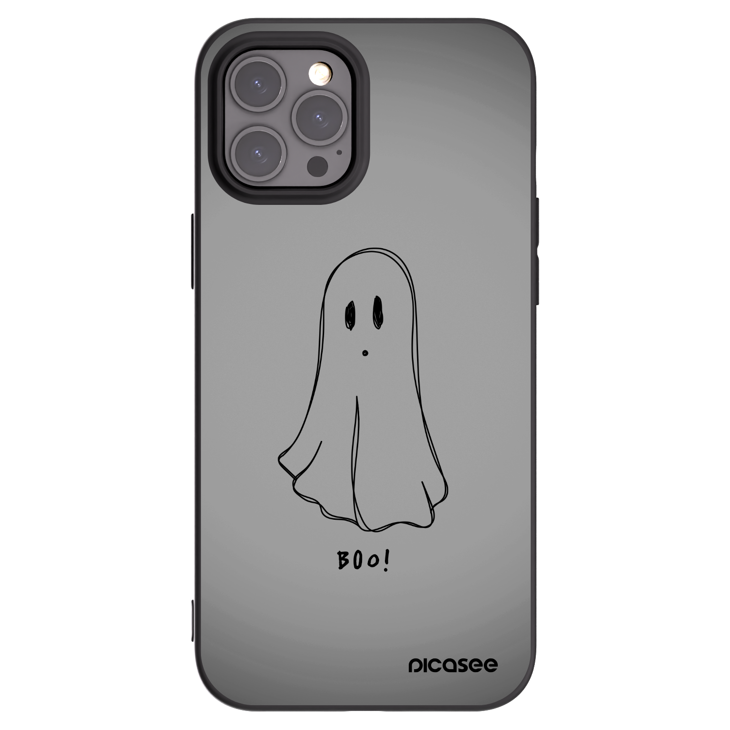 Picasee silikonski črni ovitek za Apple iPhone 12 Pro Max - Ghost
