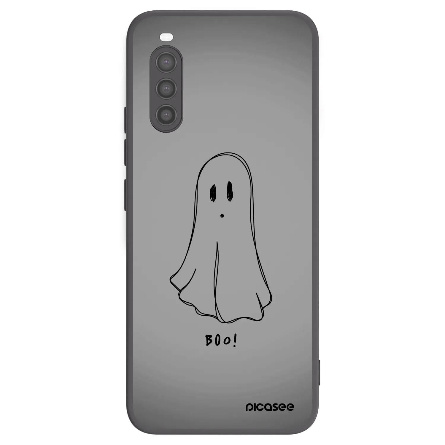 Picasee silikonski črni ovitek za Sony Xperia 10 II - Ghost