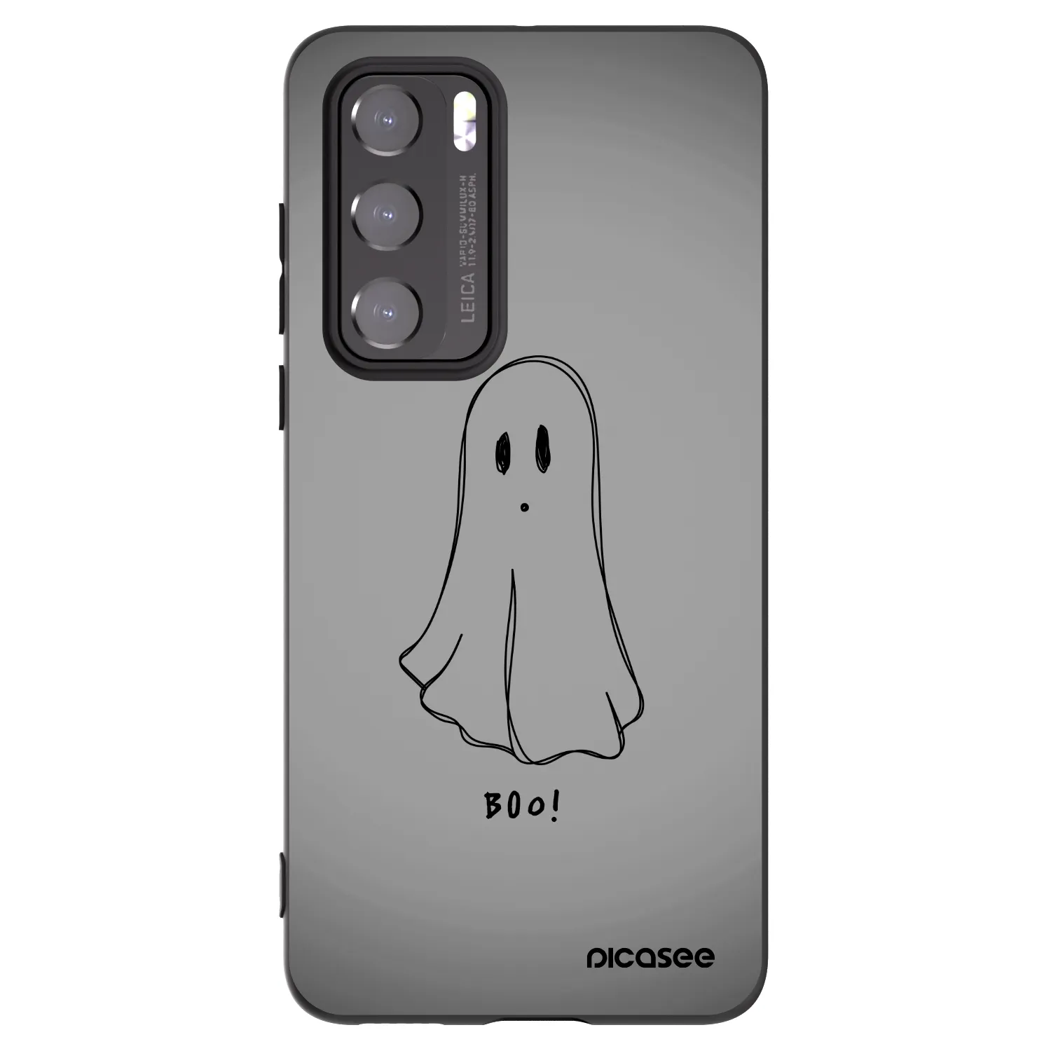 Picasee silikonski črni ovitek za Huawei P40 - Ghost