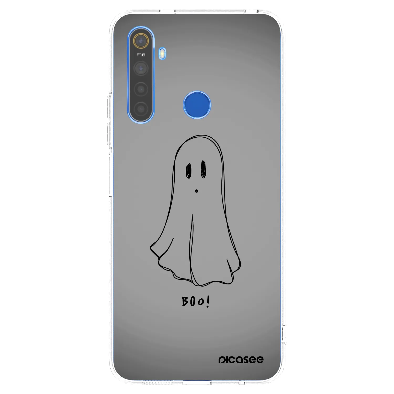Picasee silikonski prozorni ovitek za Realme 5 - Ghost
