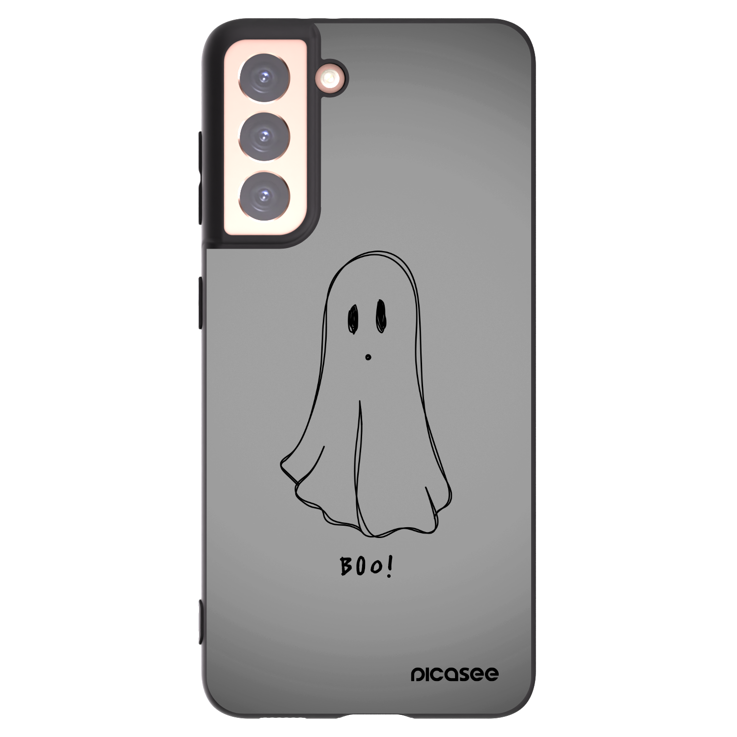 Picasee silikonski črni ovitek za Samsung Galaxy S21 5G G991B - Ghost