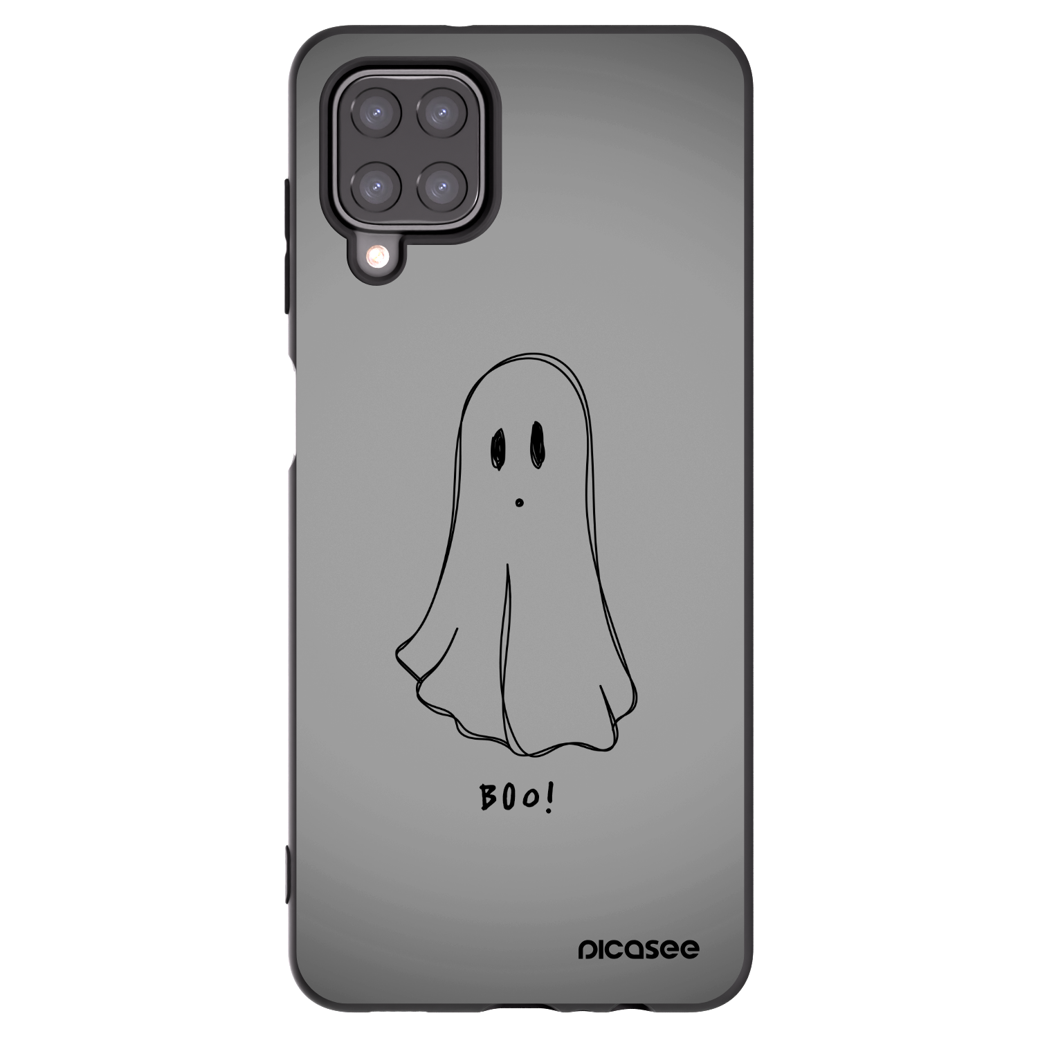 Picasee silikonski črni ovitek za Samsung Galaxy A12 A125F - Ghost