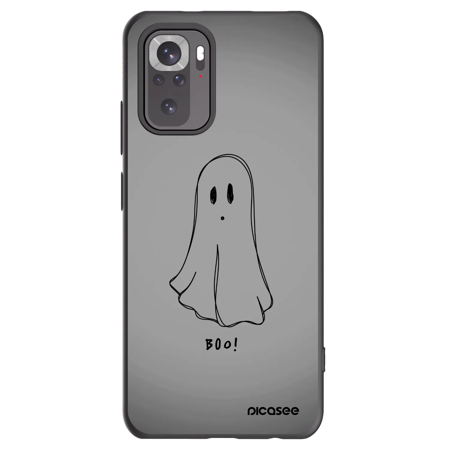 Picasee silikonski črni ovitek za Xiaomi Redmi Note 10S - Ghost