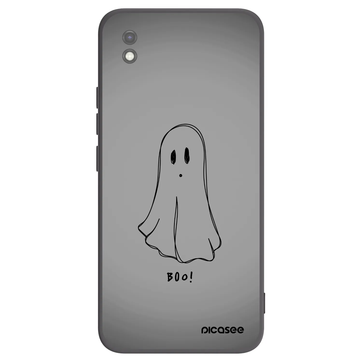 Picasee silikonski črni ovitek za Xiaomi Redmi 9AT - Ghost