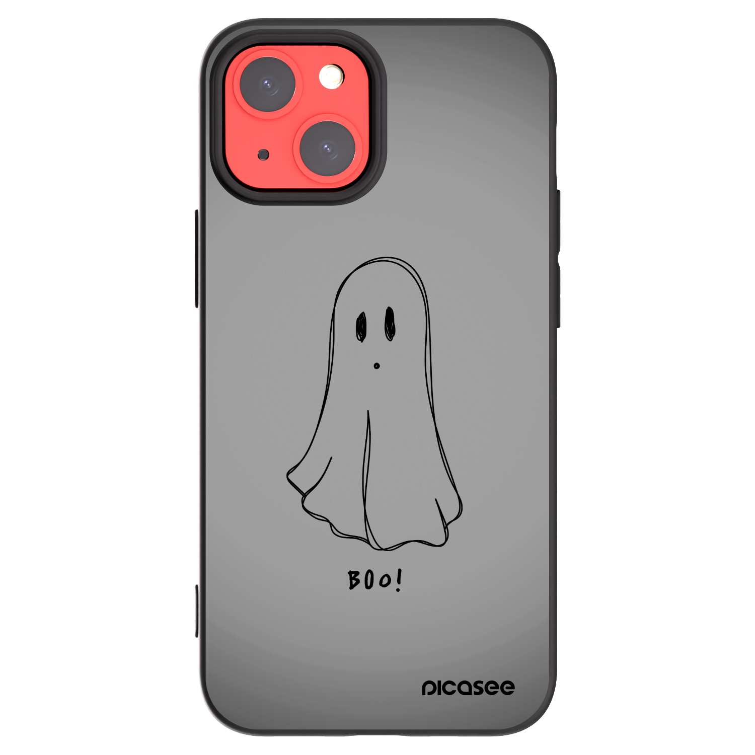Picasee silikonski črni ovitek za Apple iPhone 13 mini - Ghost