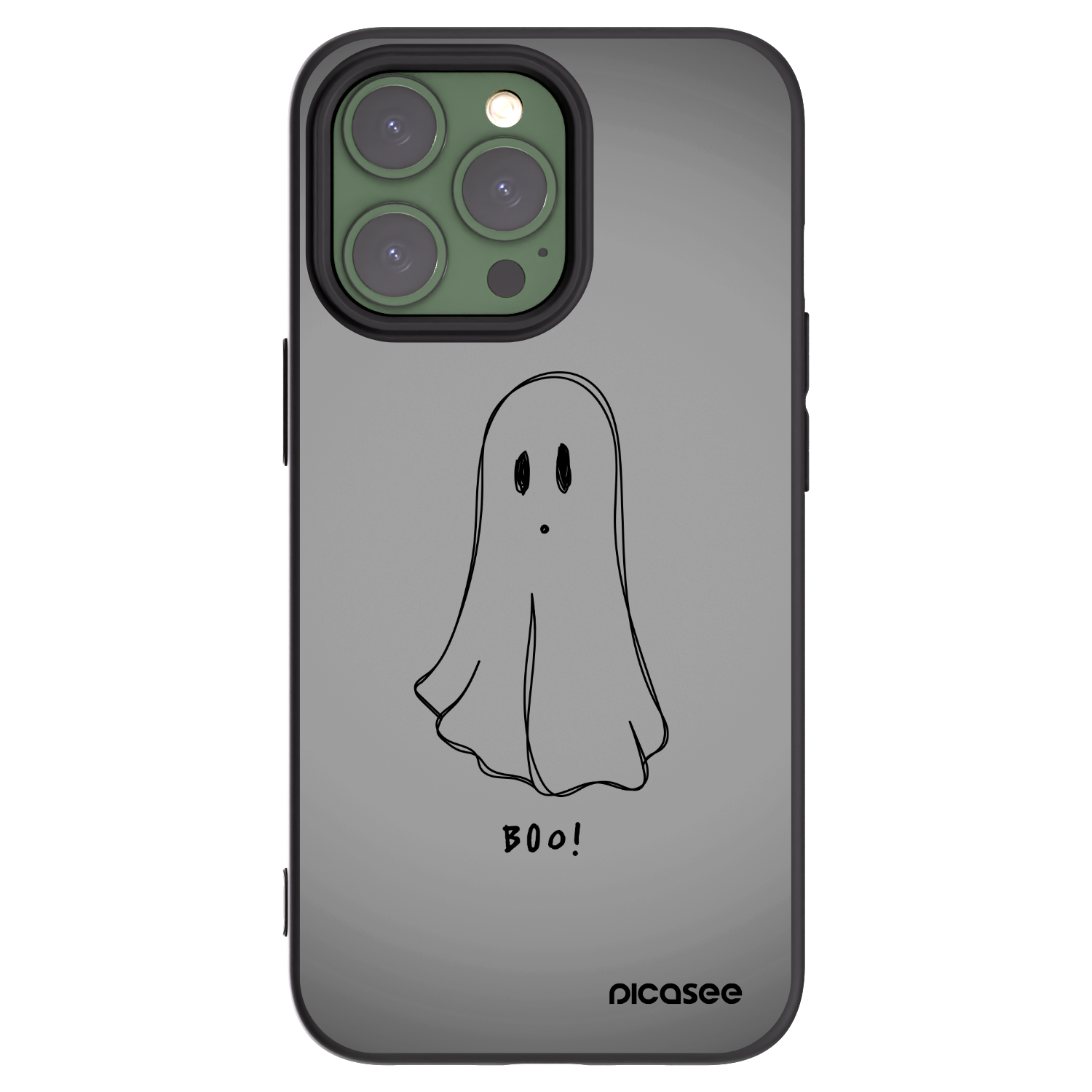 Picasee silikonski črni ovitek za Apple iPhone 13 Pro - Ghost