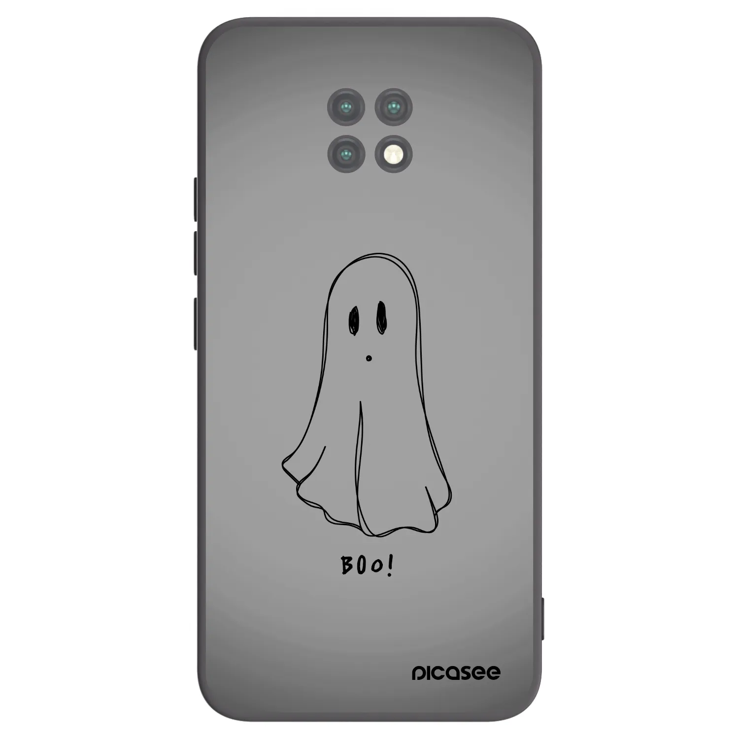 Picasee silikonski črni ovitek za Xiaomi Redmi Note 9T - Ghost