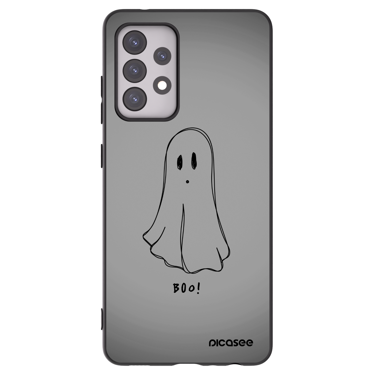 Picasee silikonski črni ovitek za Samsung Galaxy A52s 5G A528B - Ghost