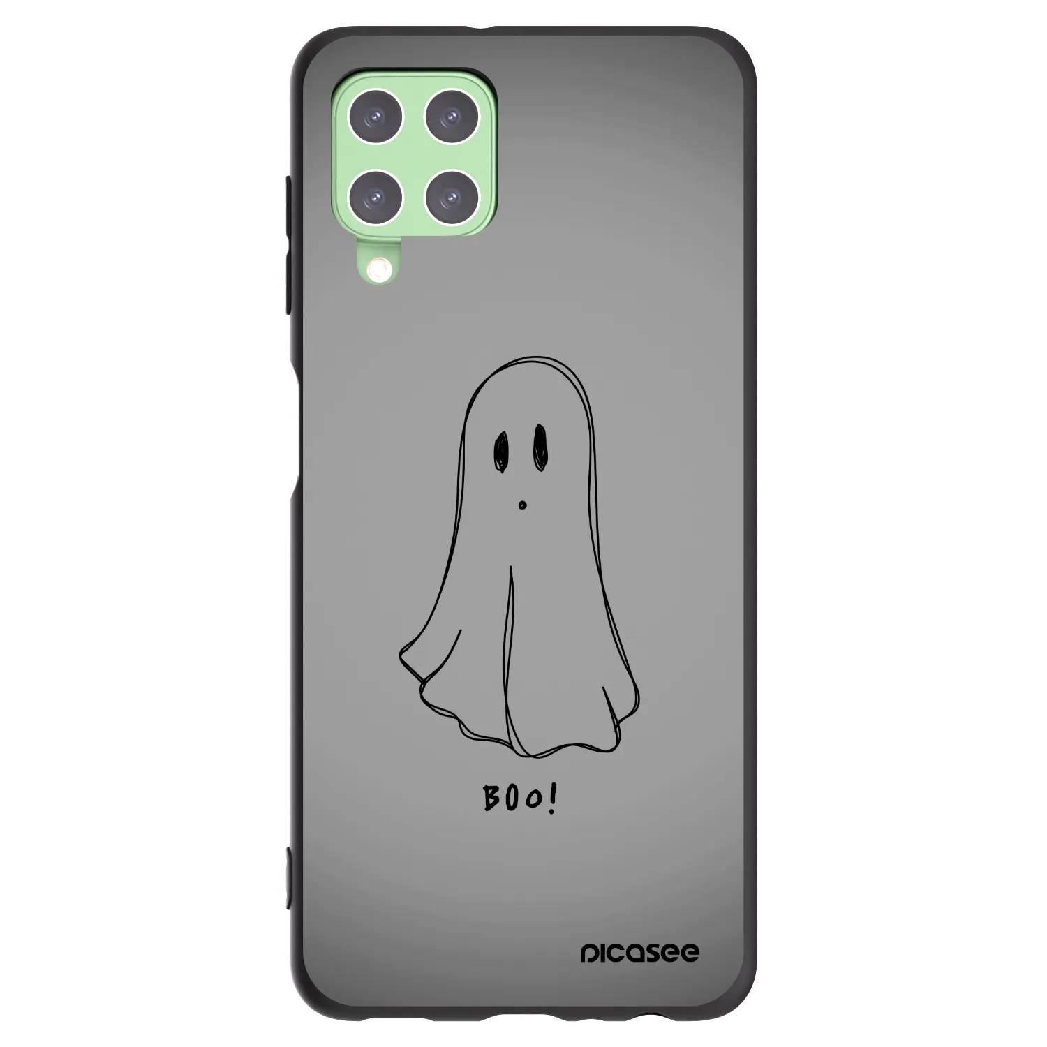 Picasee silikonski črni ovitek za Samsung Galaxy A22 A225F 4G - Ghost