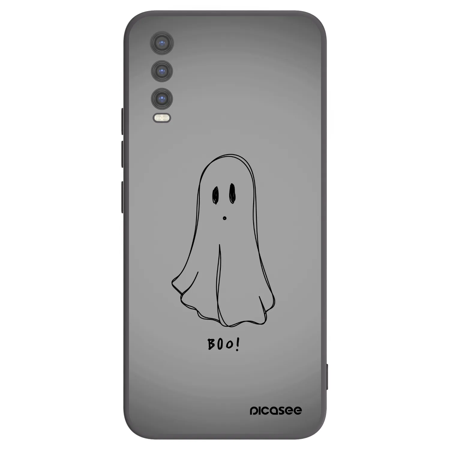 Picasee silikonski črni ovitek za Vivo Y20s - Ghost