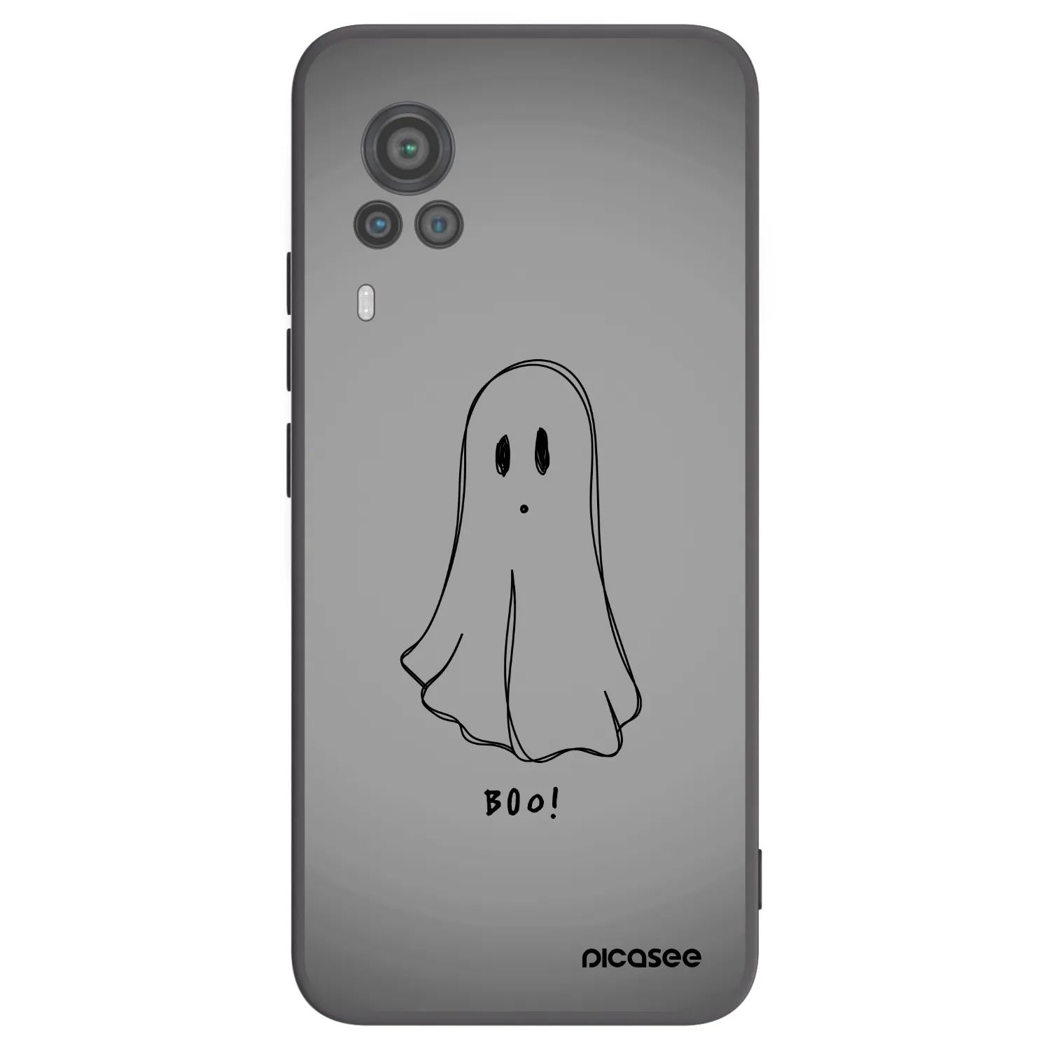 Picasee silikonski črni ovitek za Vivo X60 Pro 5G - Ghost